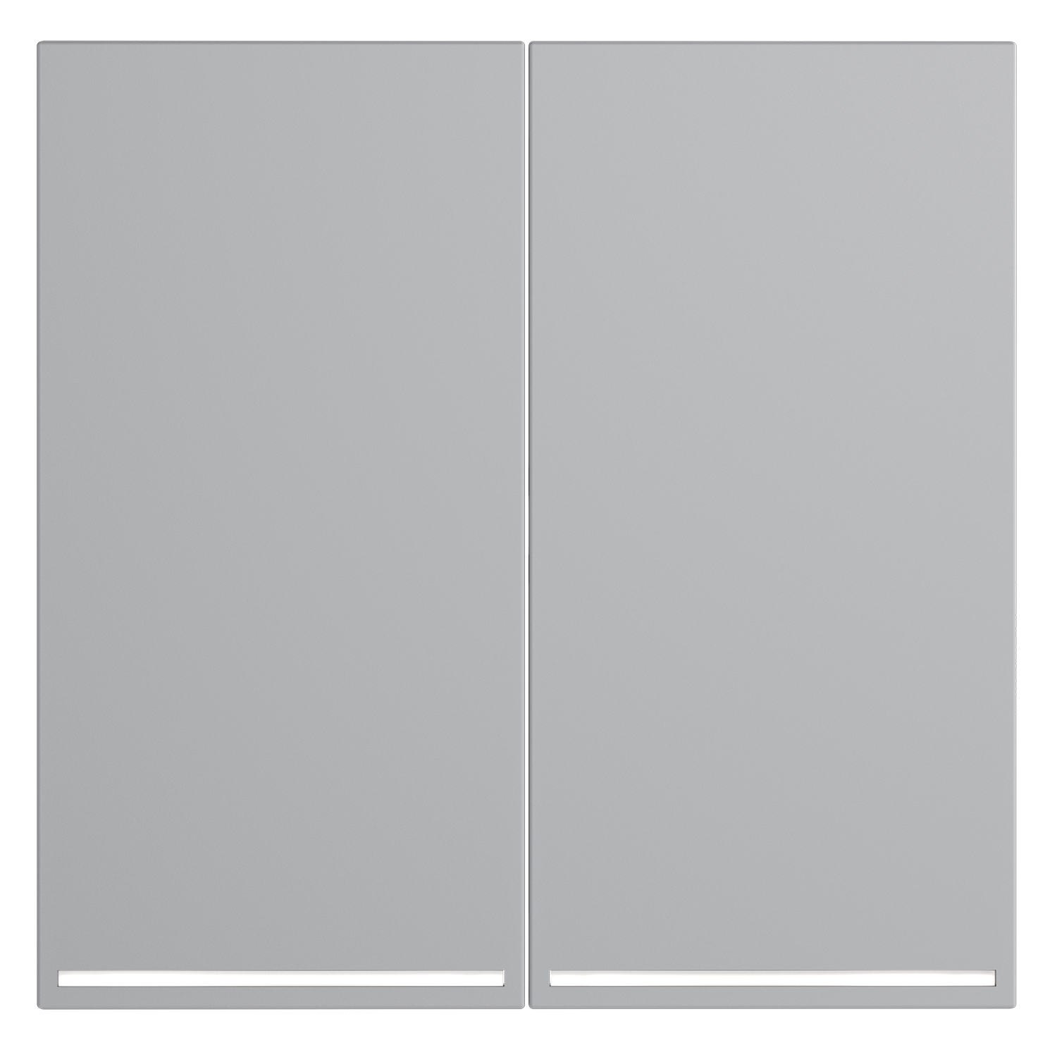 Клавиши для выключателя/переключателя двухклавишного с подсветкой, S70, серый Voltum VLS000416