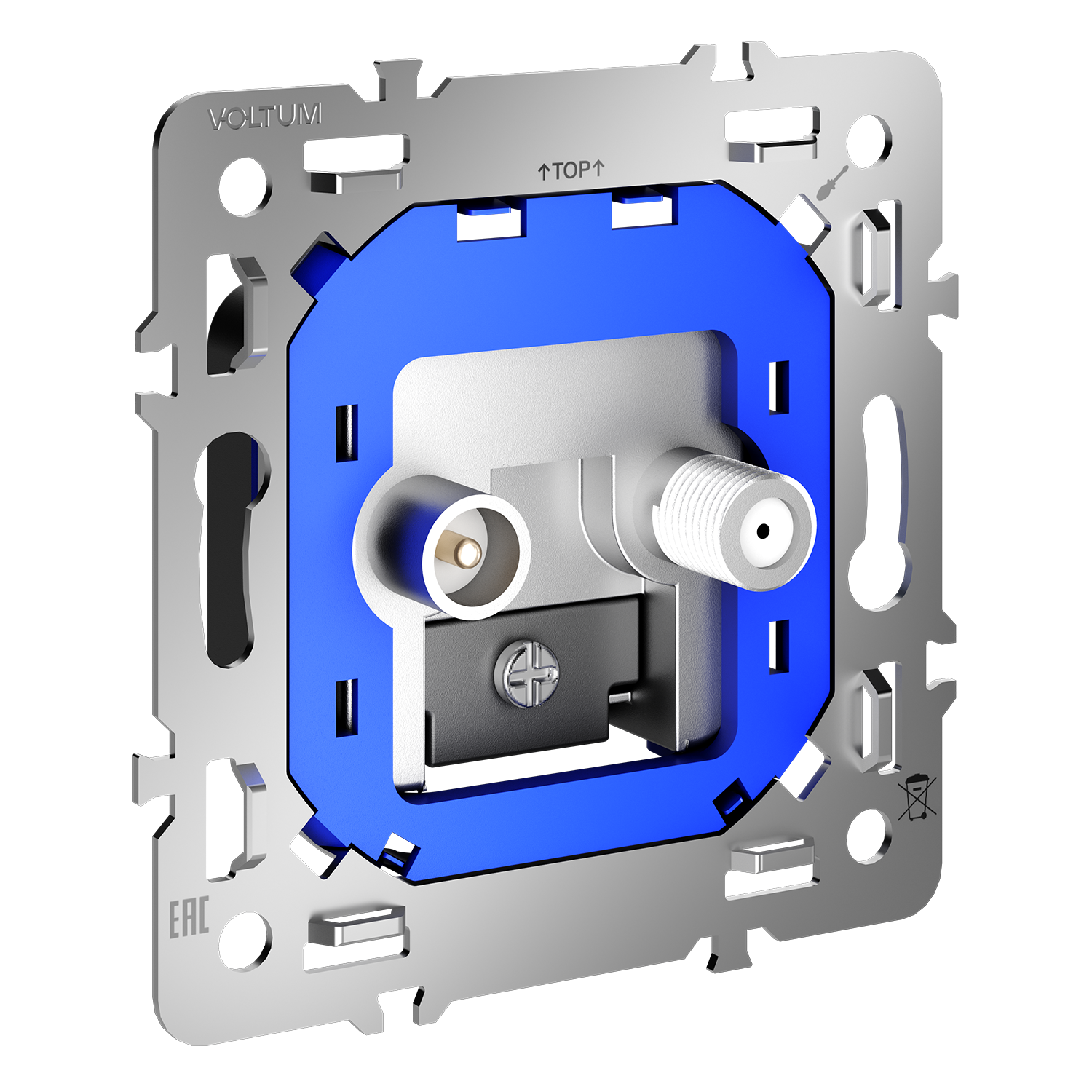 Механизм розетки телевизионной оконечной TV+SAT, S70 Voltum VLS0604M
