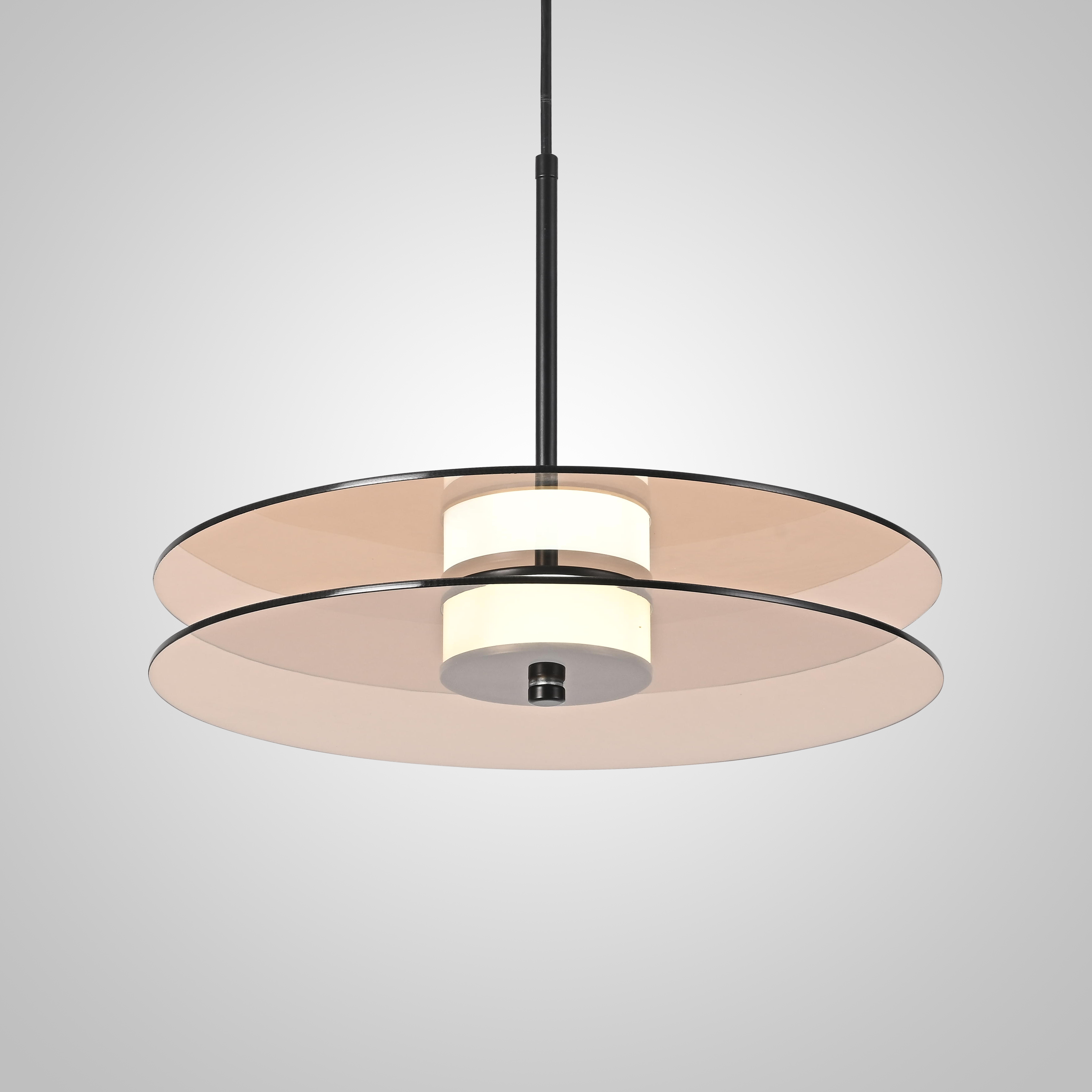 Подвесной светильник CINE B D38 12*44*44 см, 1*LED*10W, 3000, 4000, 5000K, ImperiumLoft cine01, Чёрный