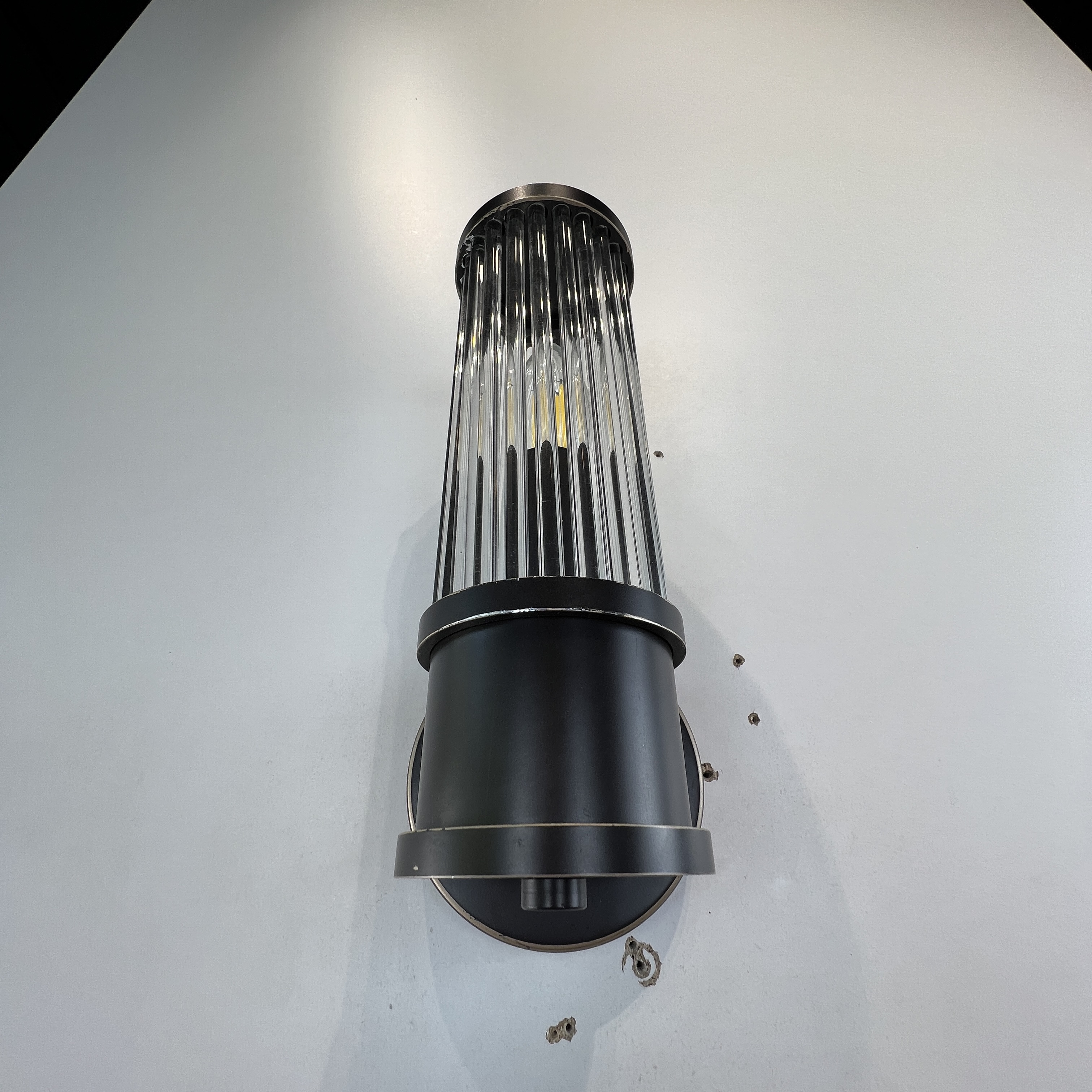 Бра Ralph Lauren Allen Single Sconce 13*12*27 см, 1*E14*60W, ImperiumLoft 44.664, Чёрный