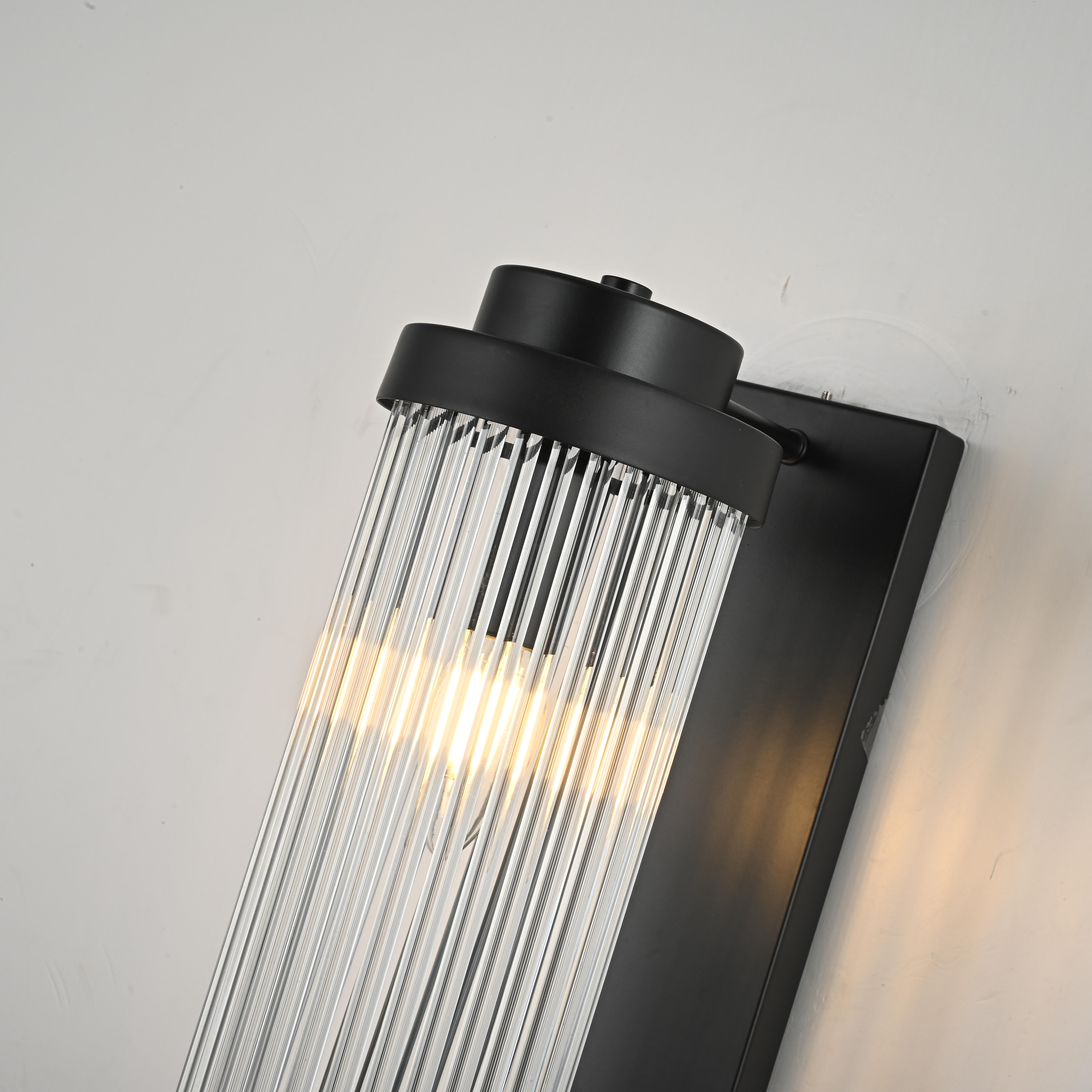 Бра Kiosk Black 60 12*12*60 см, 2*E14*40W, ImperiumLoft 44.683-0, Чёрный