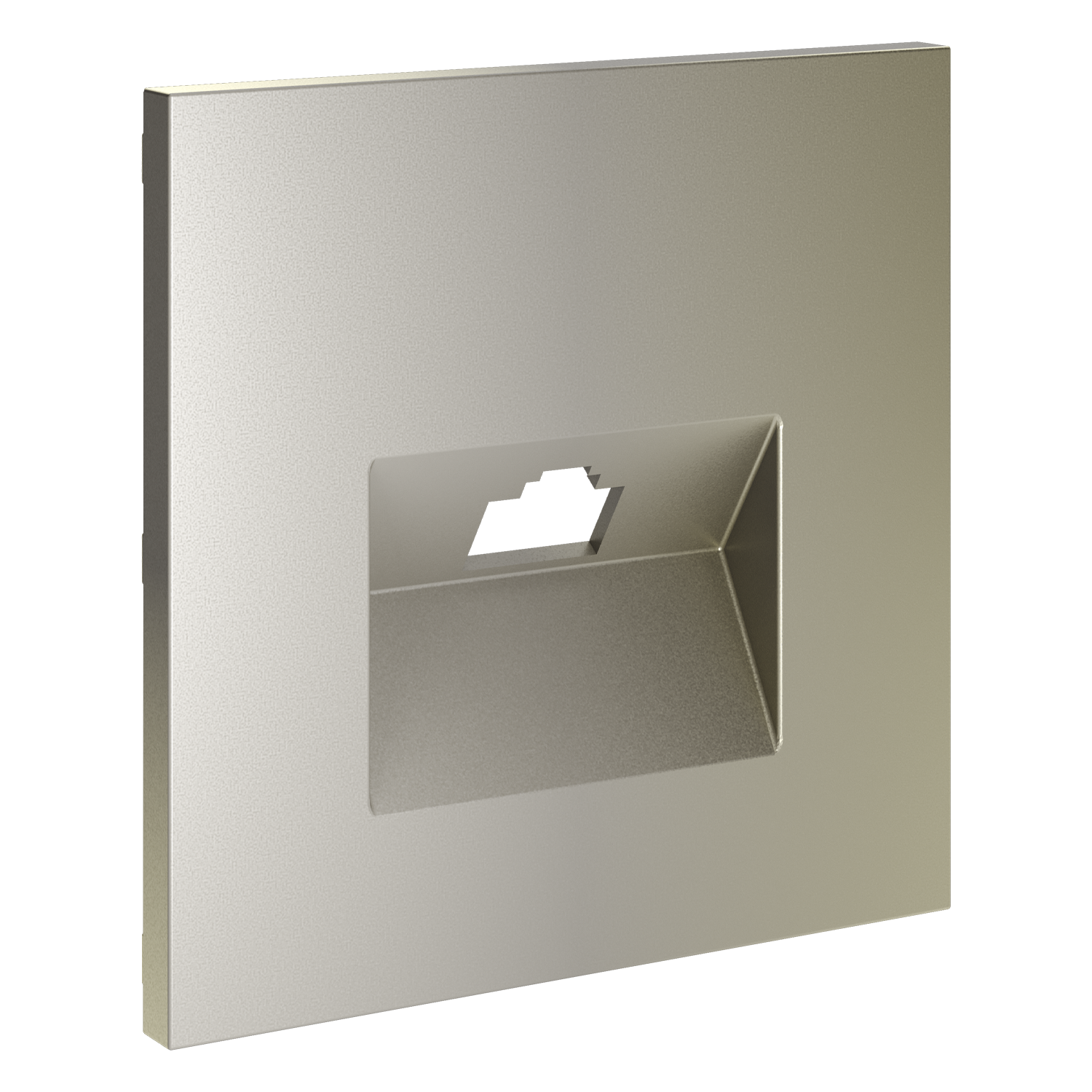 Накладка для розетки компьютерной RJ45 кат.6, шелк Voltum S70 VLS001304, Пластик Soft touch