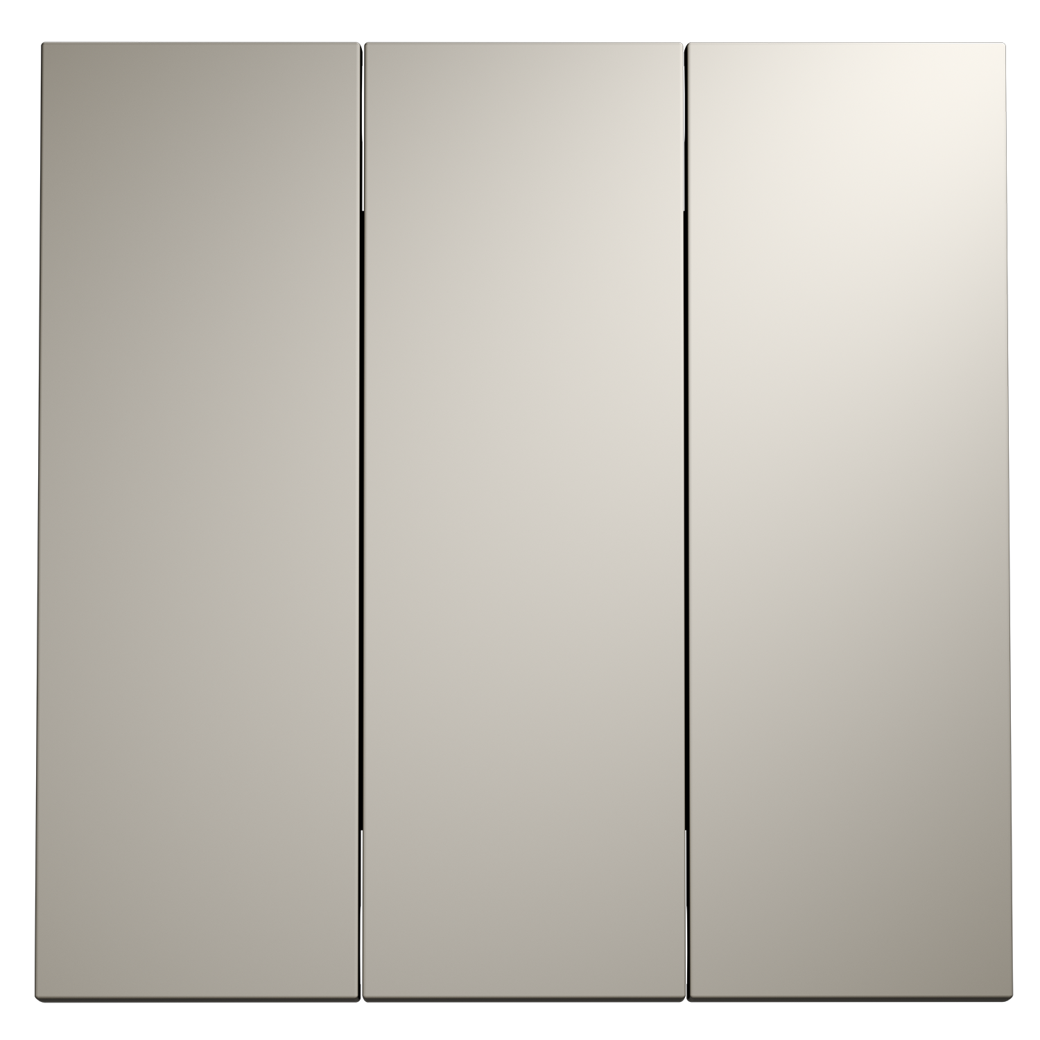 Клавиши для выключателя/переключателя трехклавишного, кашемир Voltum S70 VLS000503, Пластик Soft touch