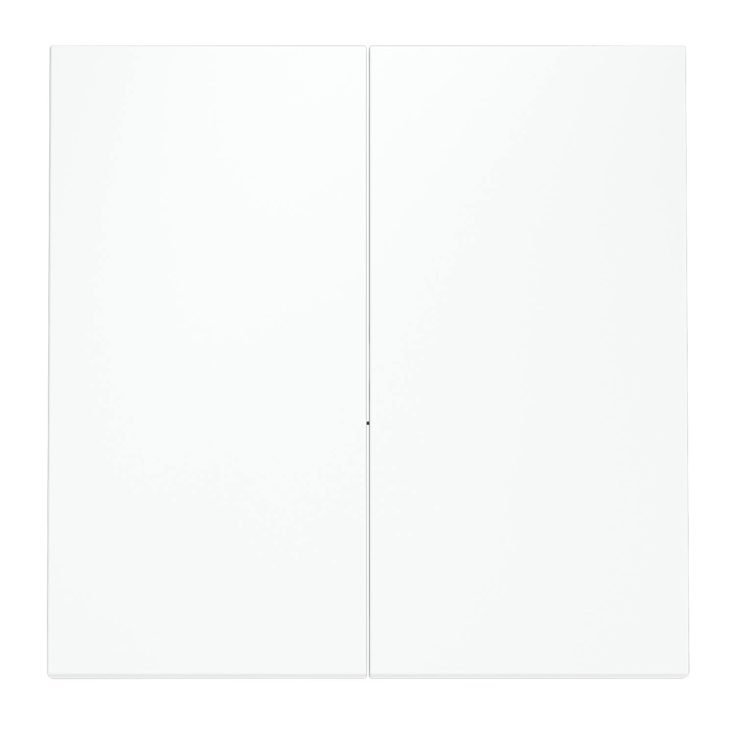 Клавиши для выключателя/переключателя двухклавишного, белый матовый Voltum S70 VLS000302, Пластик Soft touch