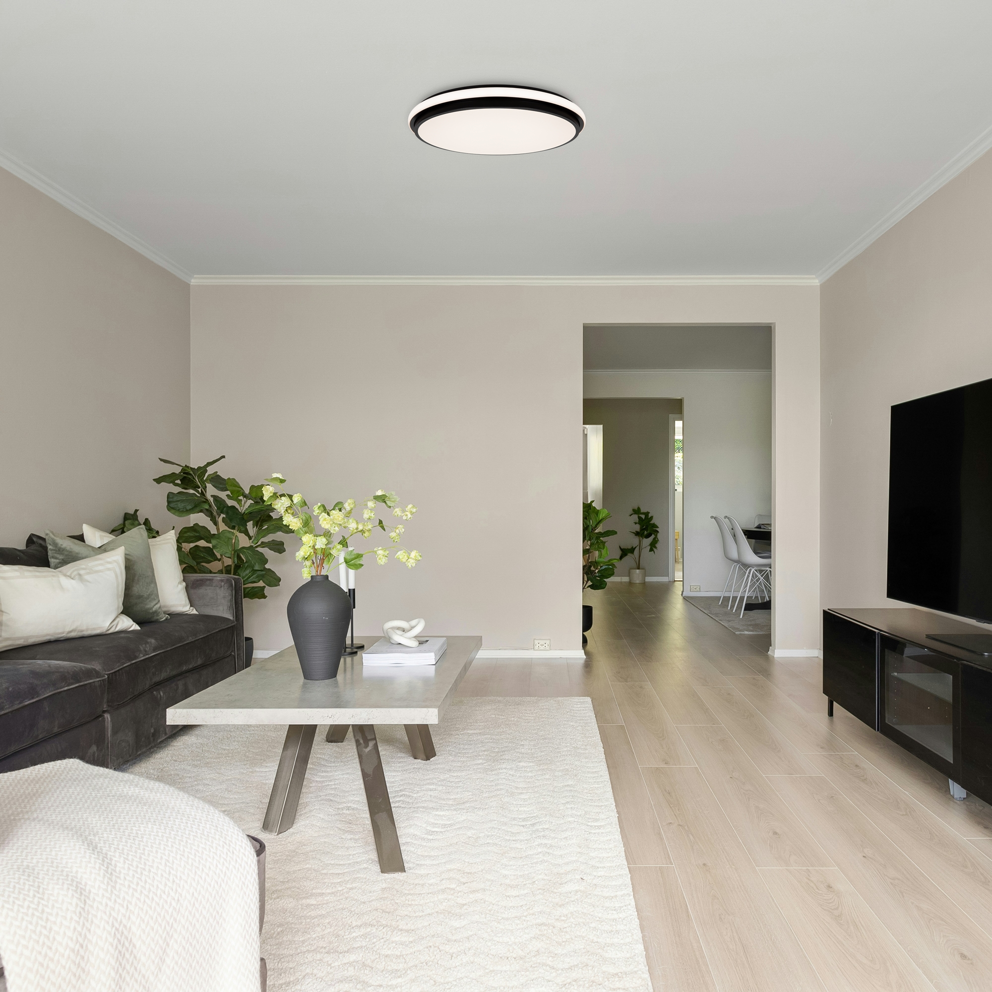 Светильник *40*-6 см, *LED*96W, Freya  FR6086CL-L117B, Черный