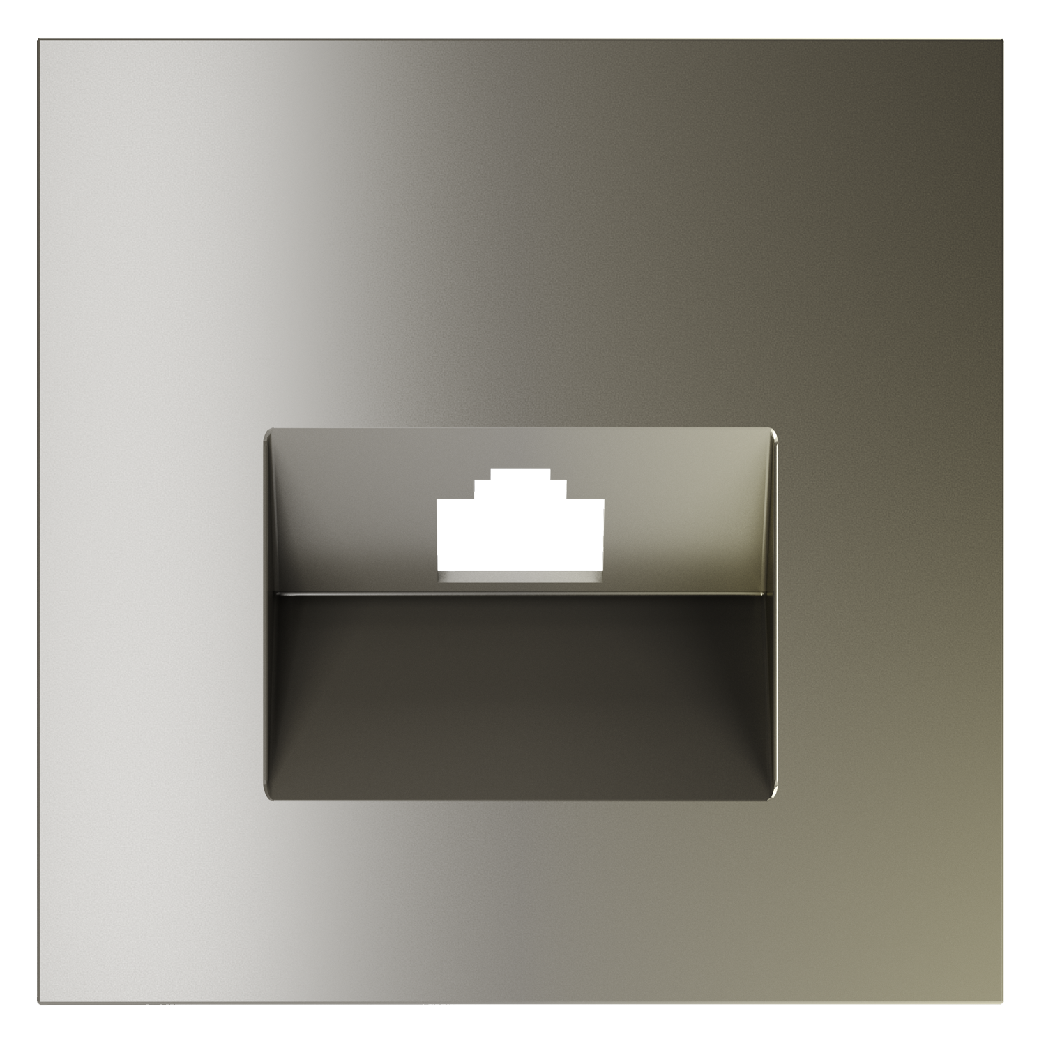 Накладка для розетки компьютерной RJ45 кат.6, шелк Voltum S70 VLS001304, Пластик Soft touch