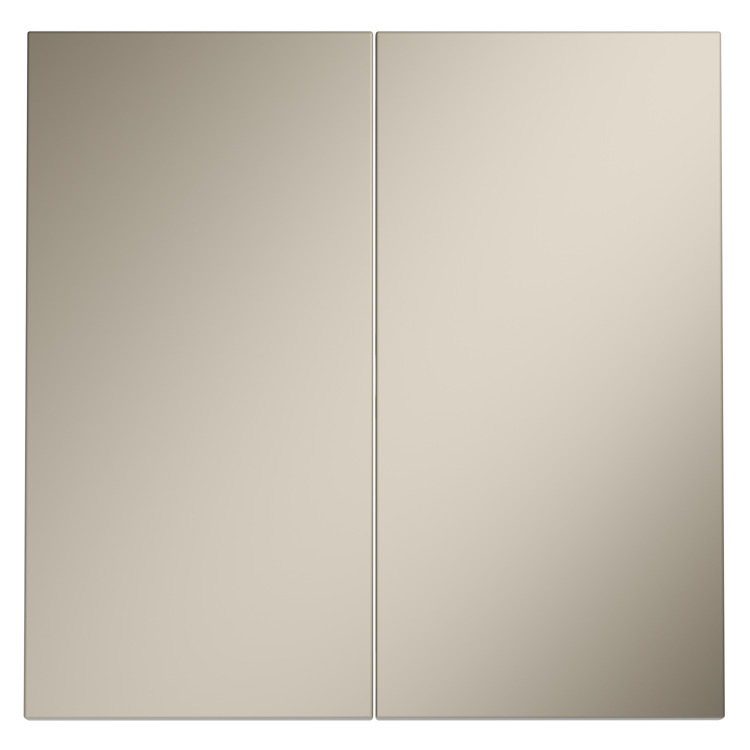 Клавиши для выключателя/переключателя двухклавишного, кашемир Voltum S70 VLS000303, Пластик Soft touch