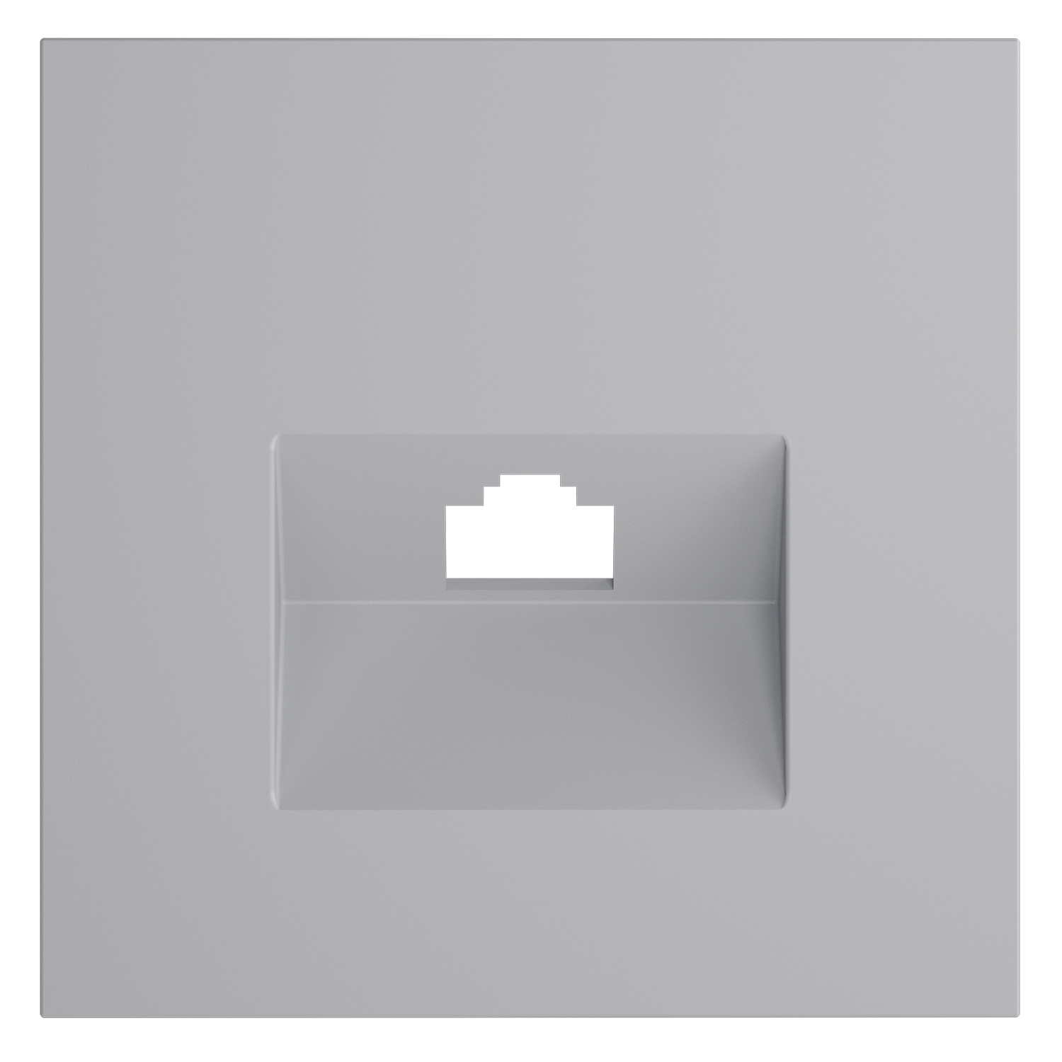 Накладка для розетки компьютерной RJ45 кат.6, S70, серый Voltum VLS001316