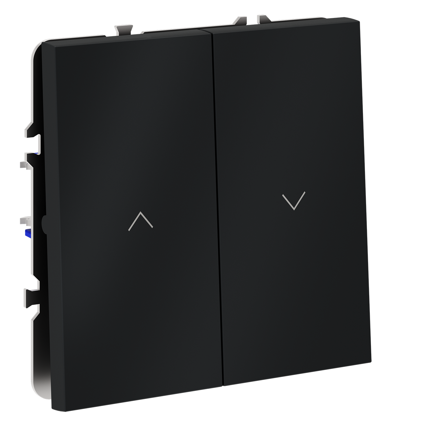 Выключатель встраиваемый для жалюзи 10А, графит Voltum S70 VLS020707, Пластик Soft touch