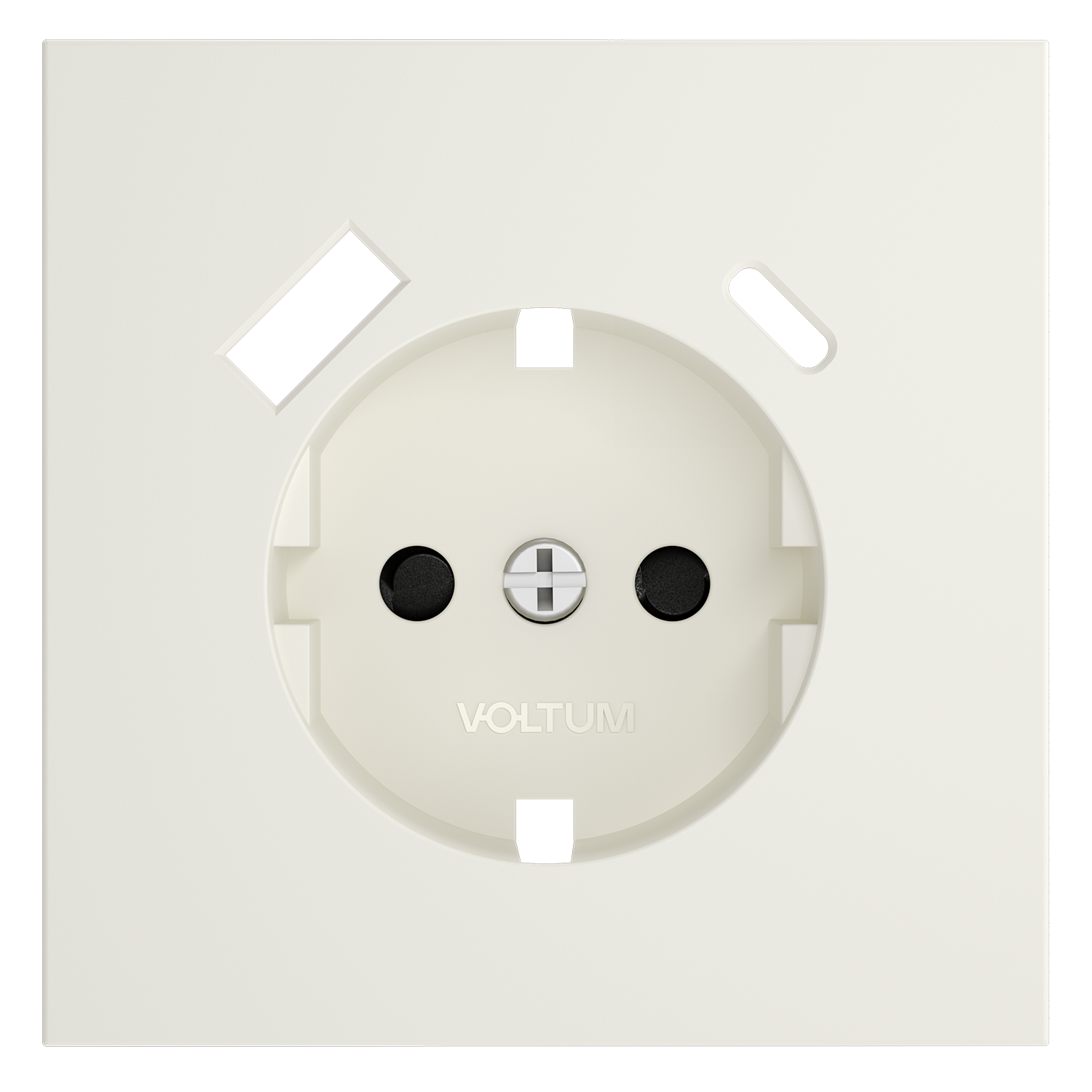 Накладка для розетки с заземлением и защитными шторками, с USB A+C, S70, хлопок Voltum VLS001013