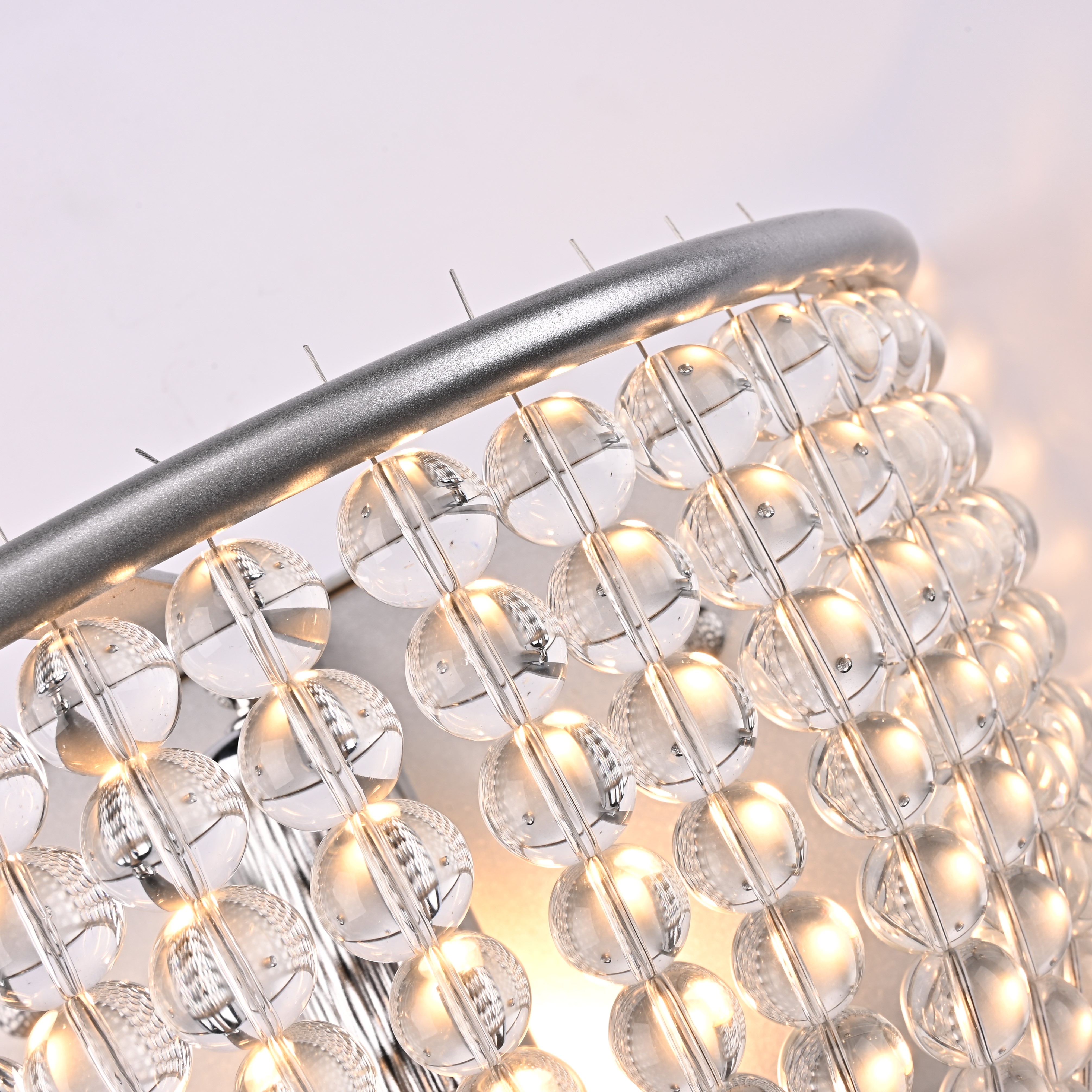 Бра Jacqueline Sconce White 25*25*26 см, 1*E14*40W, ImperiumLoft 44.444, Серебристый, Латунь