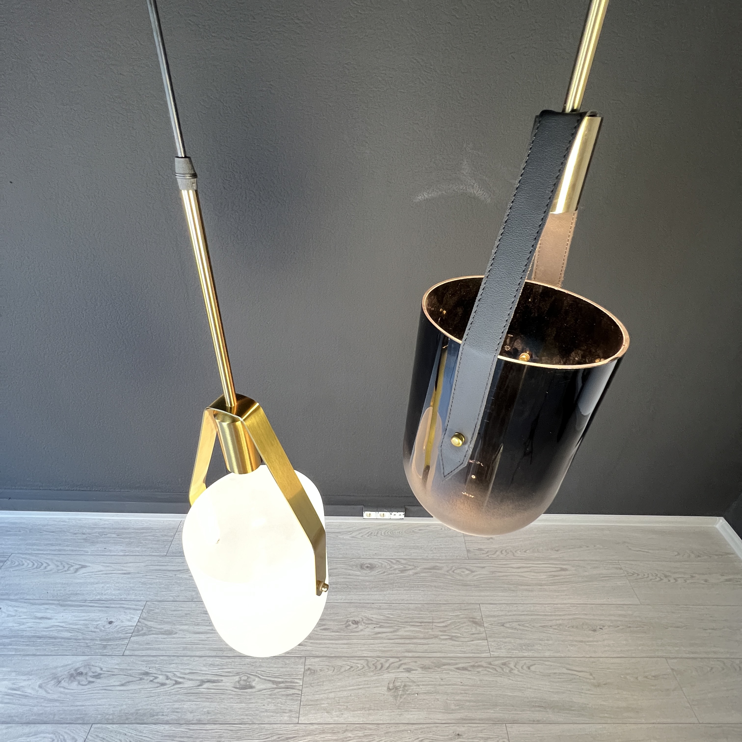 Подвесной светильник Allied Maker White 19*19*41 см, 1*LED*8W, ImperiumLoft 40.2332, Латунь
