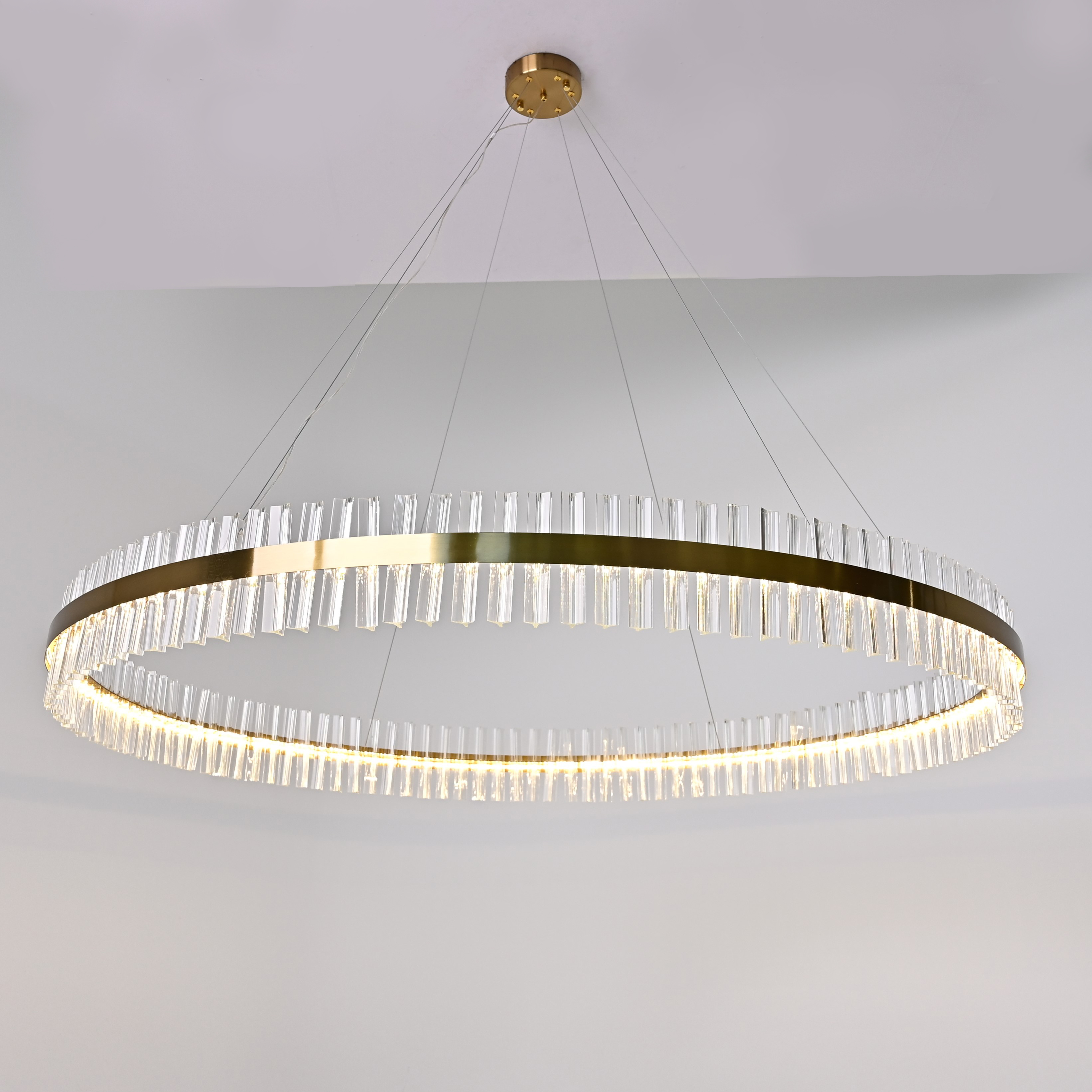 Подвесная люстра Saturno Not Baroncelli Suspension D150 150*150*150 см, 1*LED*50W, ImperiumLoft 40.1643-0, Золотистый