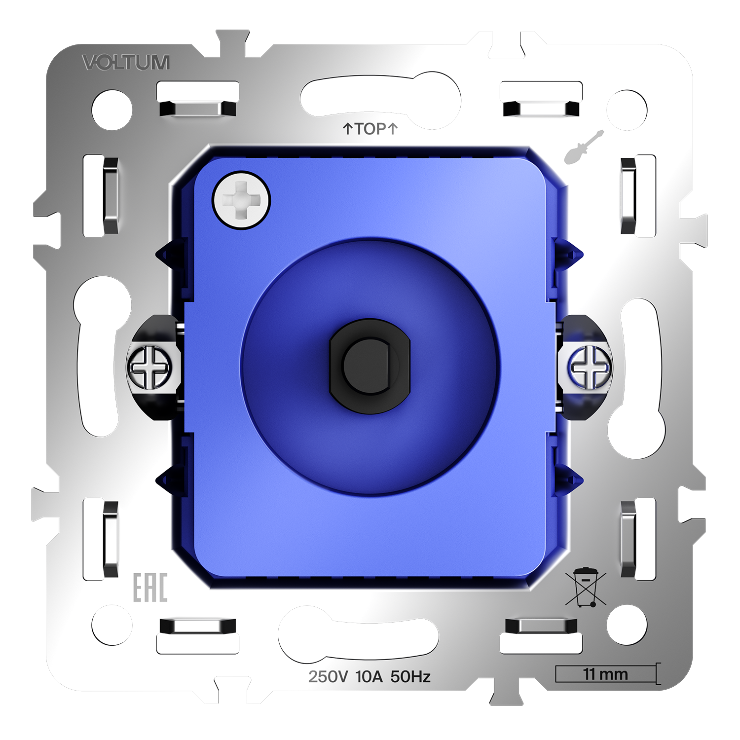 Механизм светорегулятора поворотно-нажимного 600 Вт, S70 Voltum S70 VLS0703M, Металл