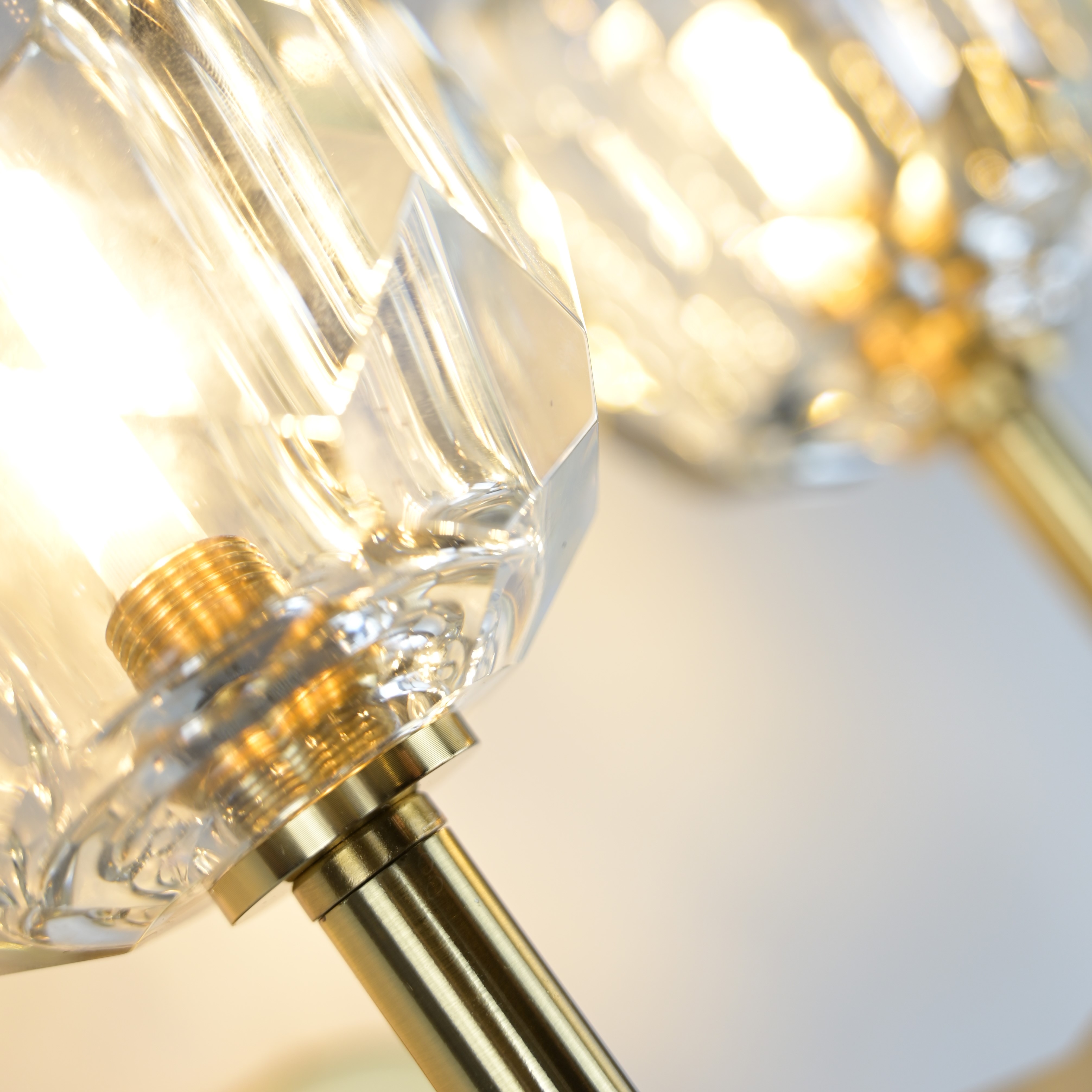 Бра Boule de Cristal Double Sconce Brass 16*13*22 см, 2*G9*40W, ImperiumLoft 44.233, Бронзовый