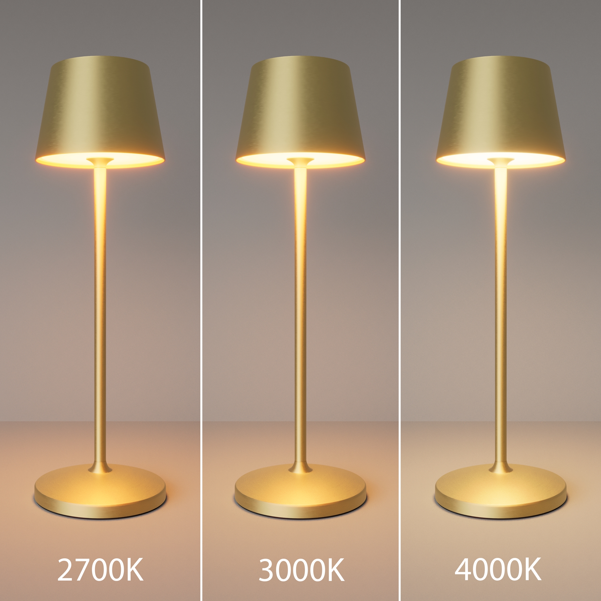 Аккумуляторный светильник *8,5*-27,5 см, *LED*1W, Maytoni Nook MOD494RL-L1BSK, Латунь