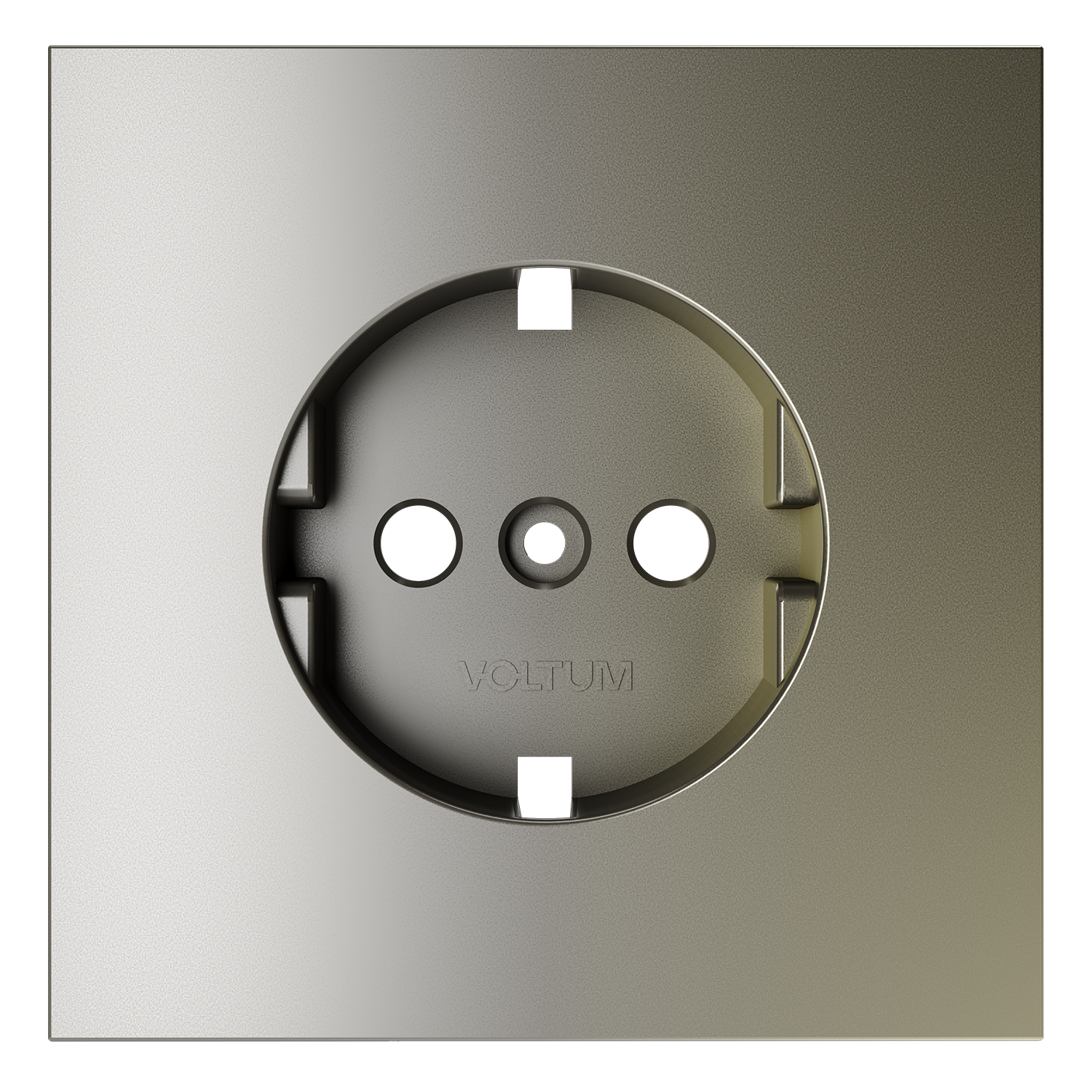Накладка для розетки с заземлением, шелк Voltum S70 VLS000604, Пластик Soft touch