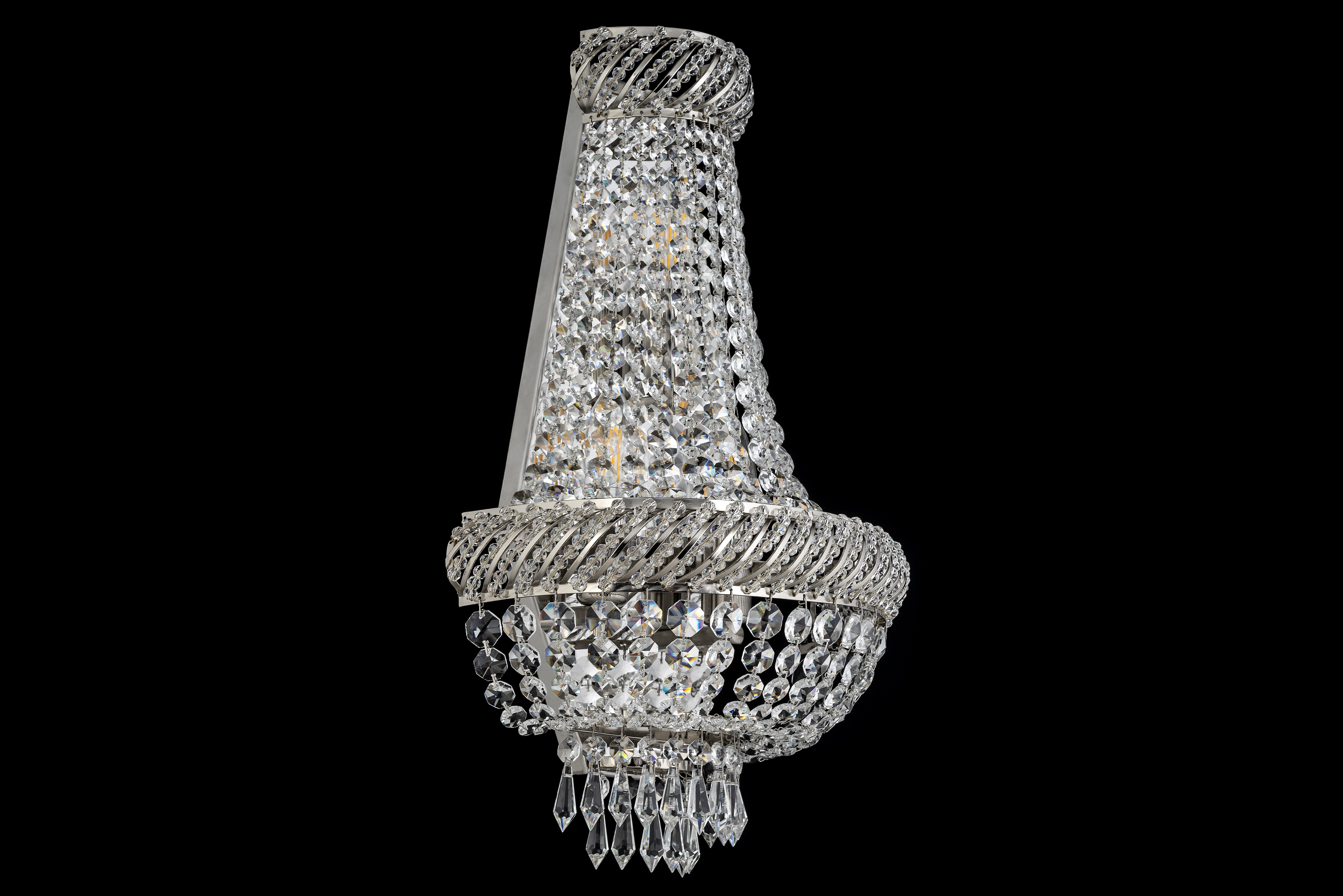 Бра *20*50 см, 3*E14*40W, Dio D`arte Bari Nickel Bari E 2.20.100 N, Матовый никель