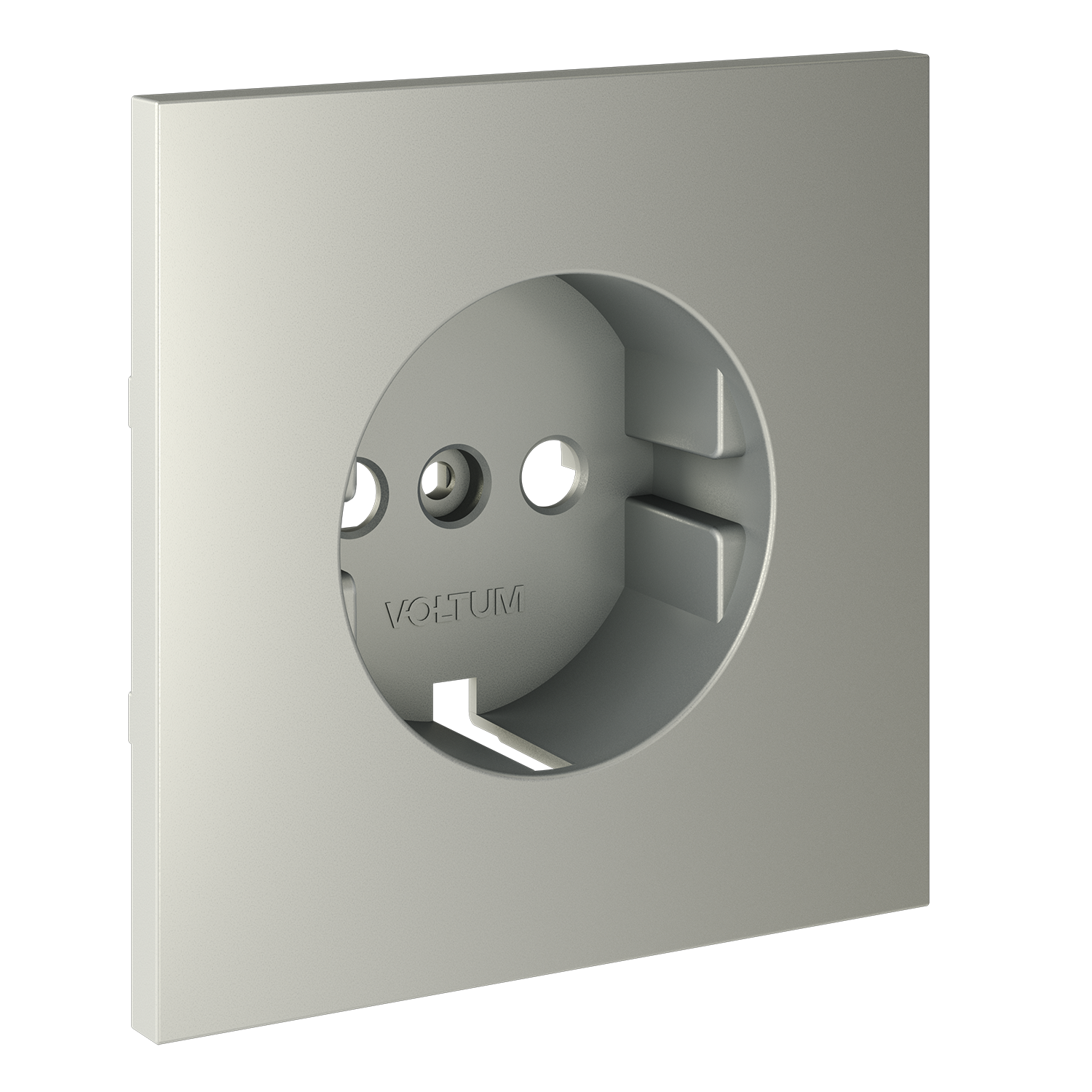Накладка для розетки с заземлением, S70, сталь Voltum VLS000605