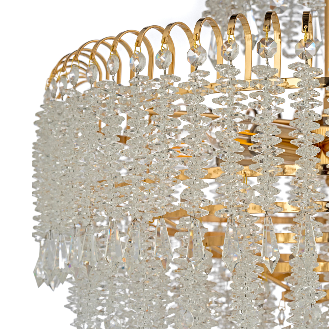 Люстра подвесная *50*45 см, 8*E14*40W, Arti Lampadari Daverio Gold Daverio E 1.5.50.105 G, золотой