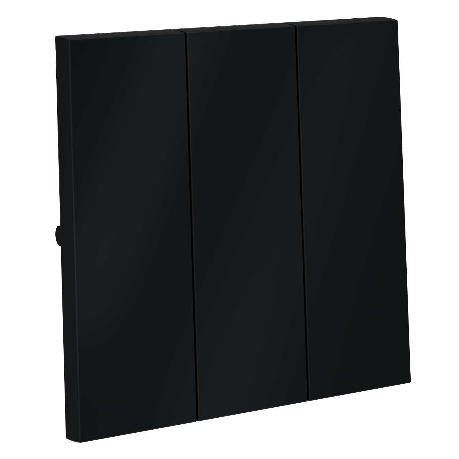 Клавиши для выключателя/переключателя трехклавишного, графит Voltum S70 VLS000507, Пластик Soft touch