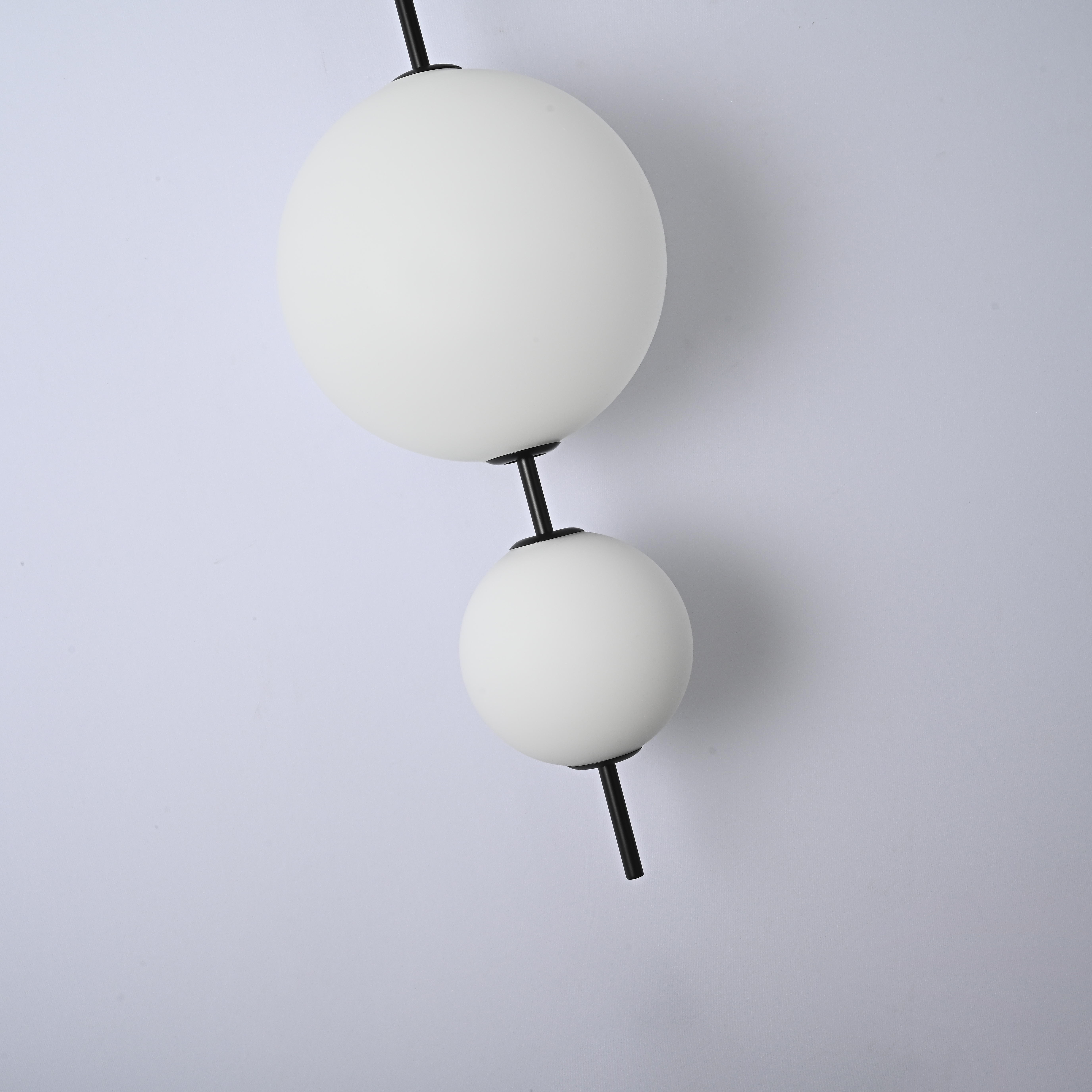 Подвесной светильник White beads Pendant D50 50*50*170 см, 3*LED*10W, 3000K, ImperiumLoft 40.2133-0, Чёрный