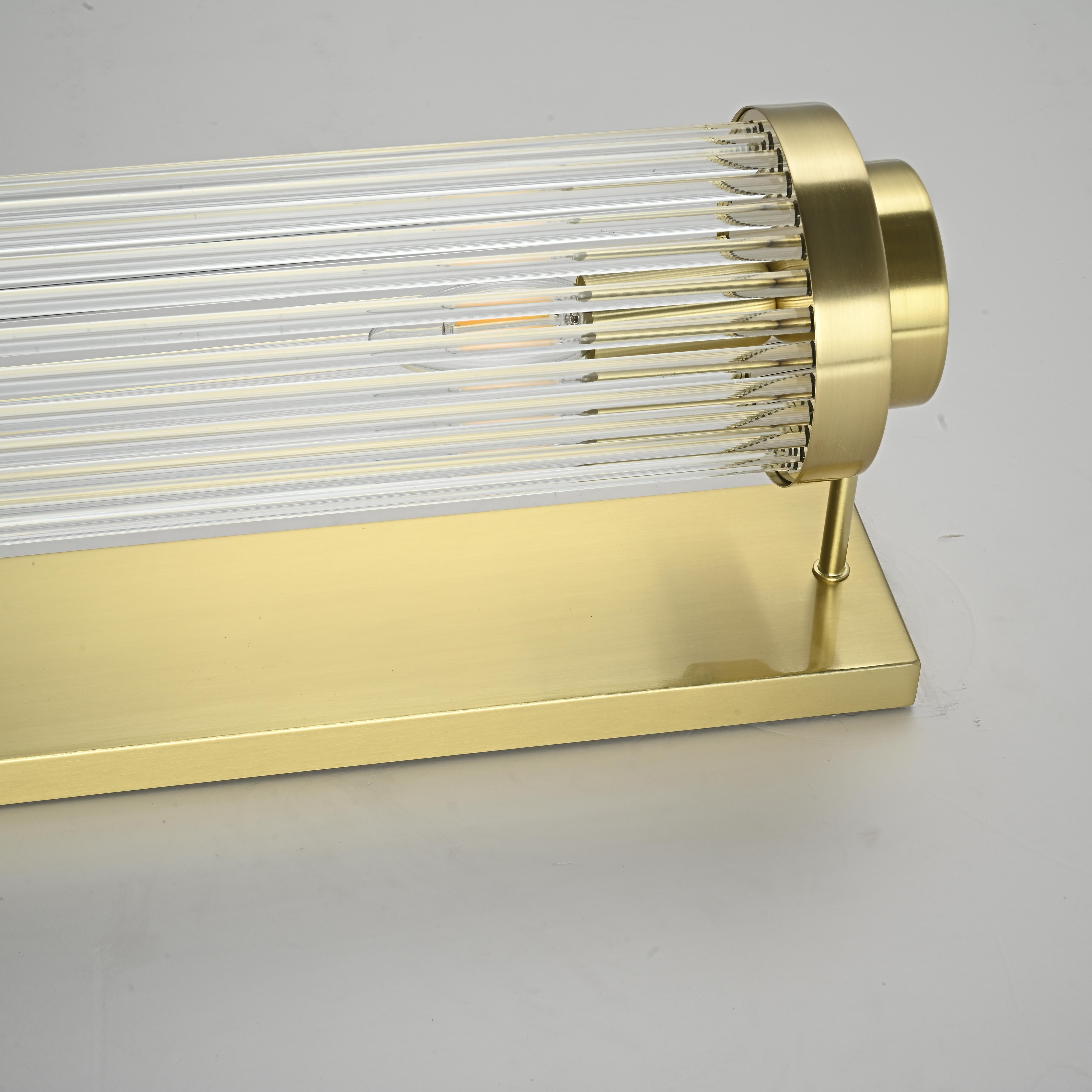 Бра Brass Kiosk 60 20*12*60 см, 2*E14*40W, ImperiumLoft 44.683-0, Латунь