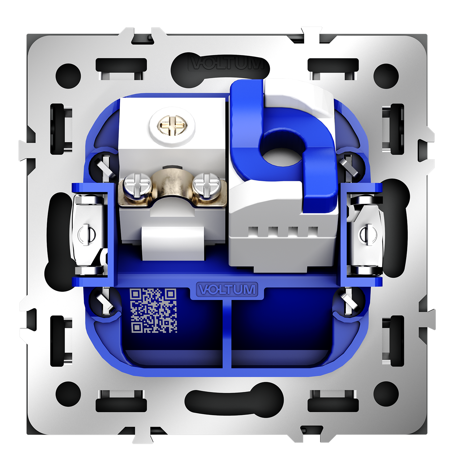 Розетка телевизионная встраиваемая TV+RJ45 кат. 6, черный матовый Voltum S70 VLS060708, Пластик Soft touch