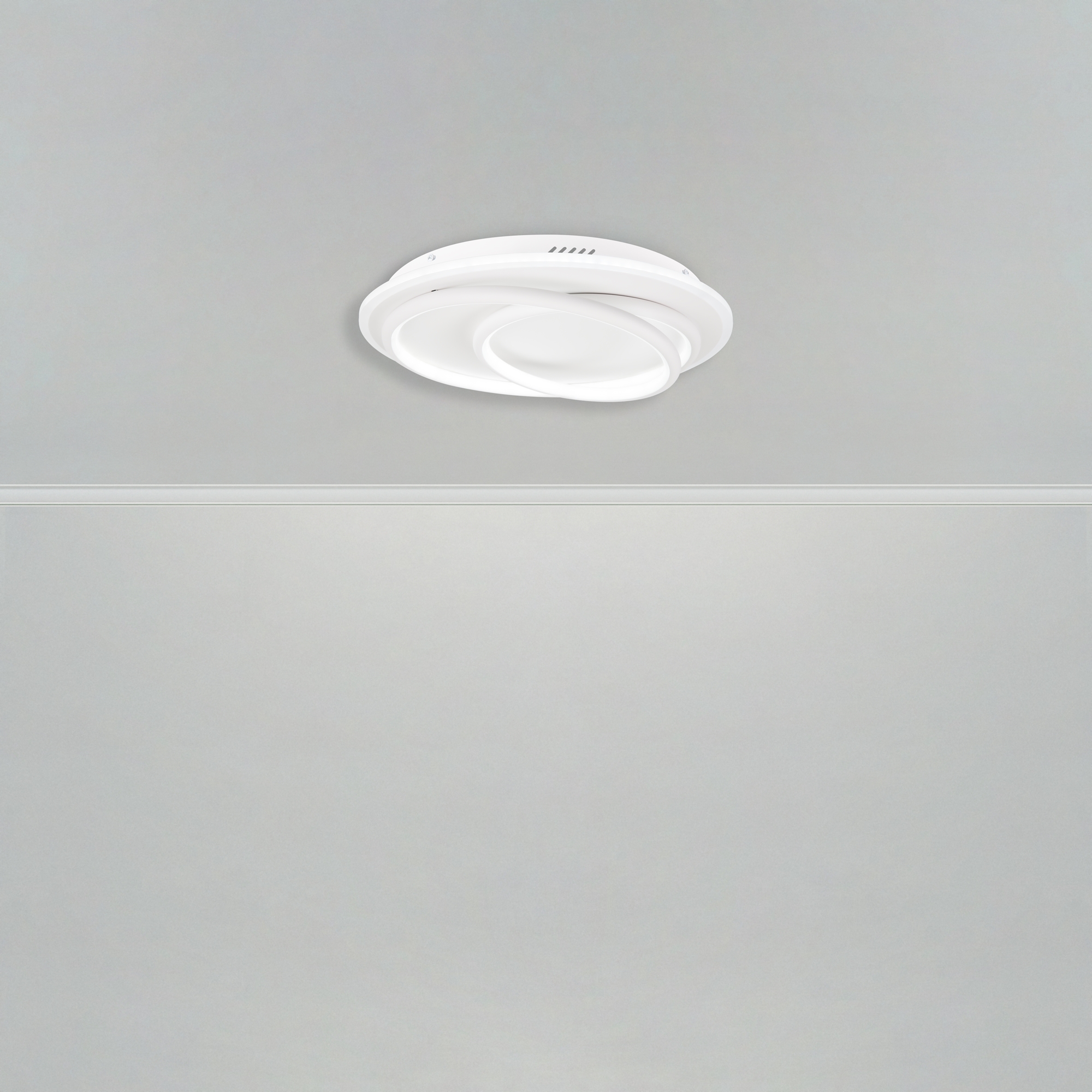 Светильник *40*-10 см, *LED*85W, 3000-7000K, Freya Спираль/Spiral FR6089CL-L120W, Белый