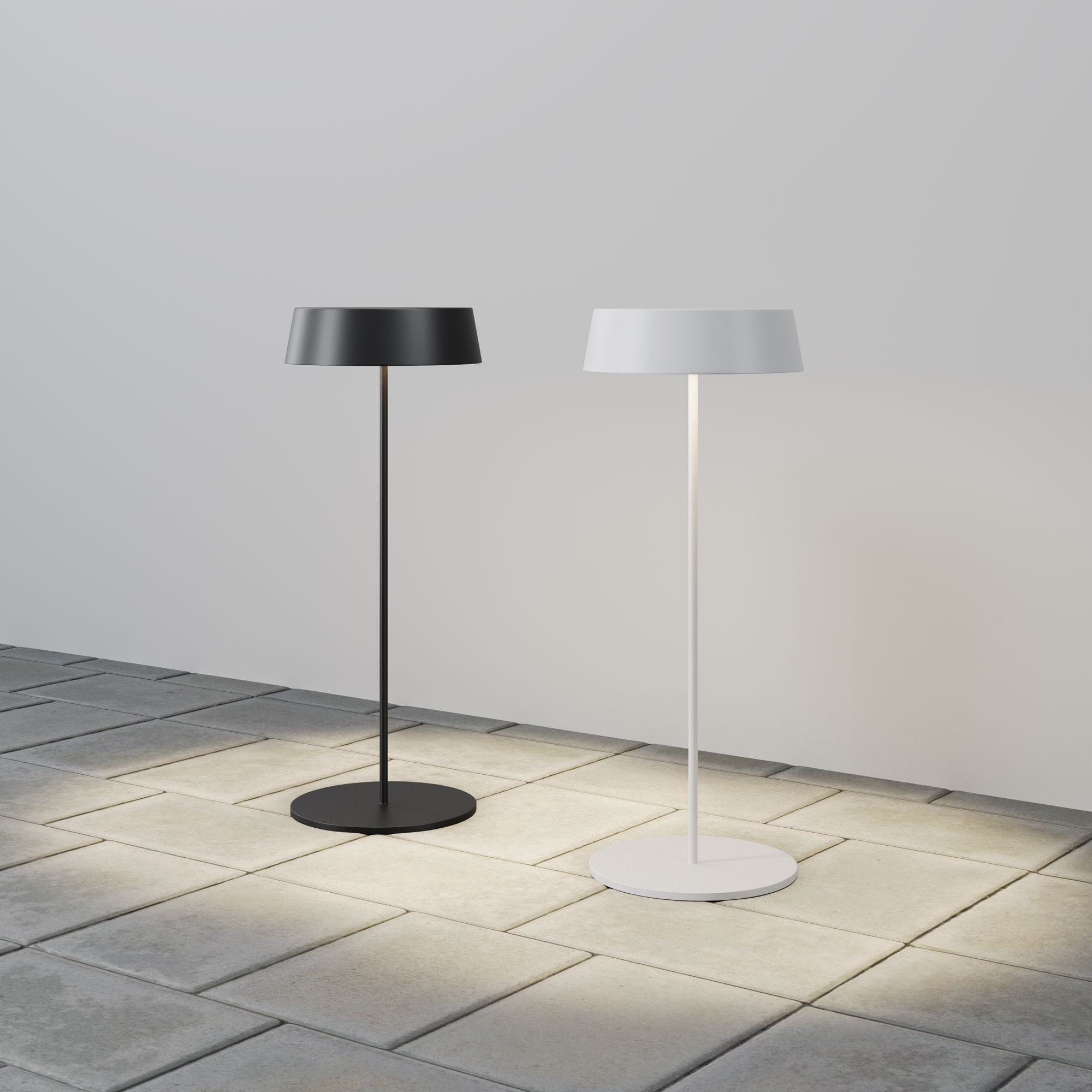 Уличный переносной аккумуляторный светильник *12*-30 см, *LED*2W, K, Maytoni Outdoor Porto O540TL-L2WCCT, Белый