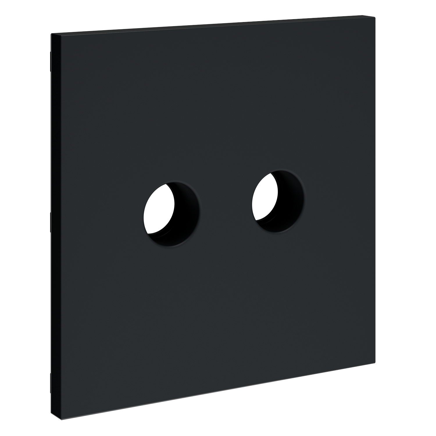 Накладка для розетки телевизионной оконечной TV+SAT, графит Voltum S70 VLS001607, Пластик Soft touch