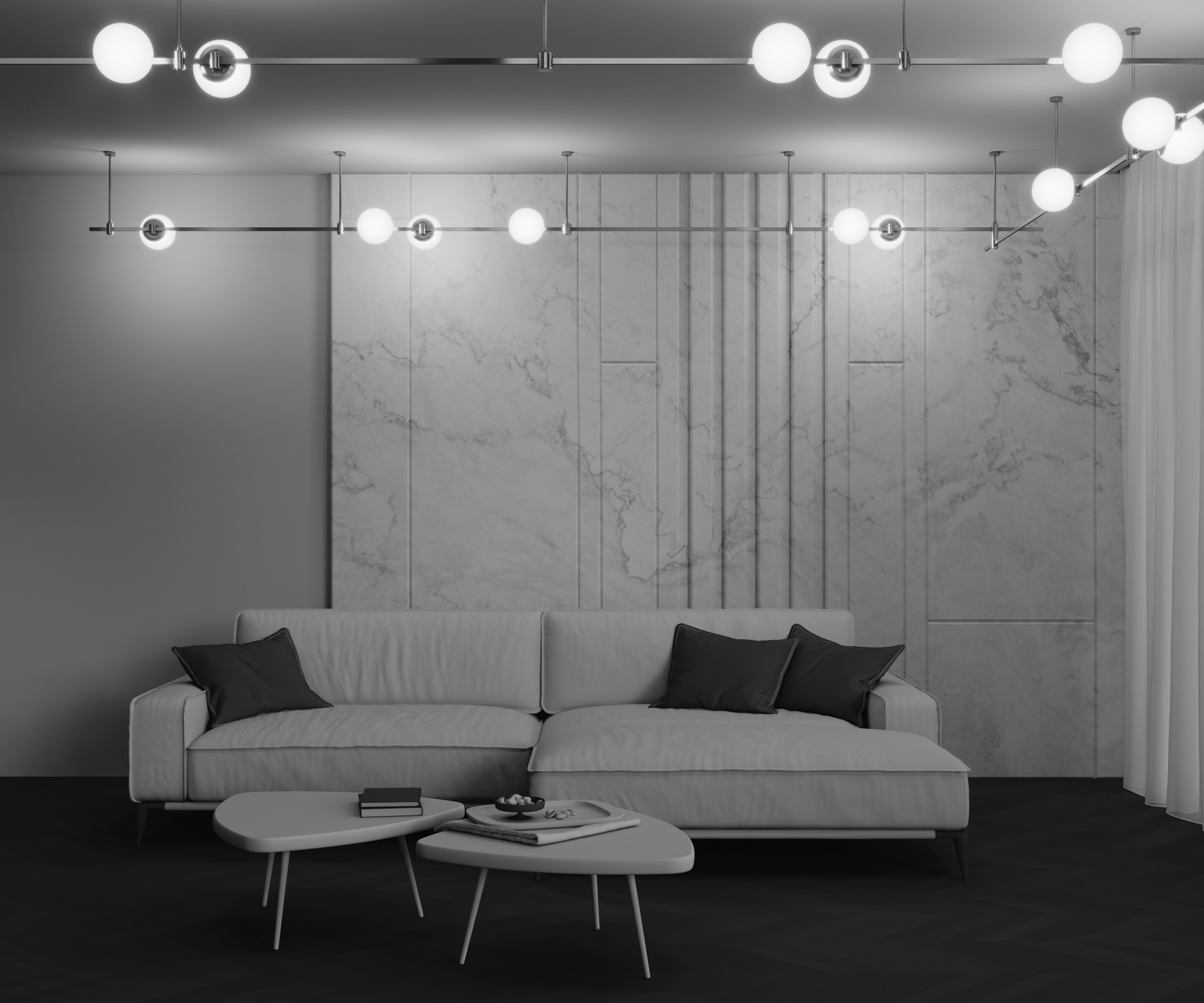 Трековый светильник 16,7*15*-15 см, *LED*8W, 3000K, Maytoni Technical Luna TR229-1-8W3K-PT, Платина