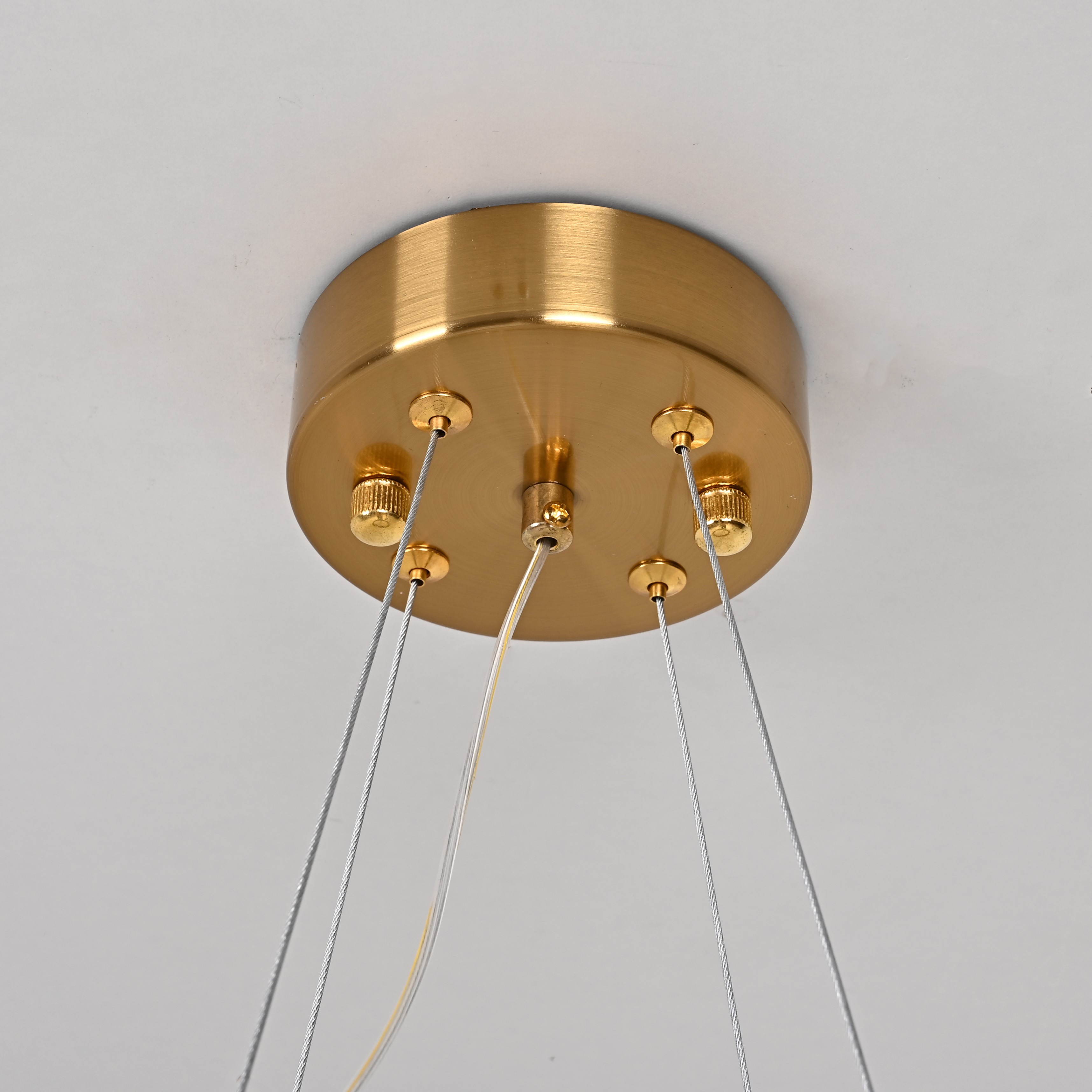 Подвесная люстра Saturno Not Baroncelli Suspension D40 40*40*18 см, 1*LED*20W, ImperiumLoft 40.1643-0, Золотистый
