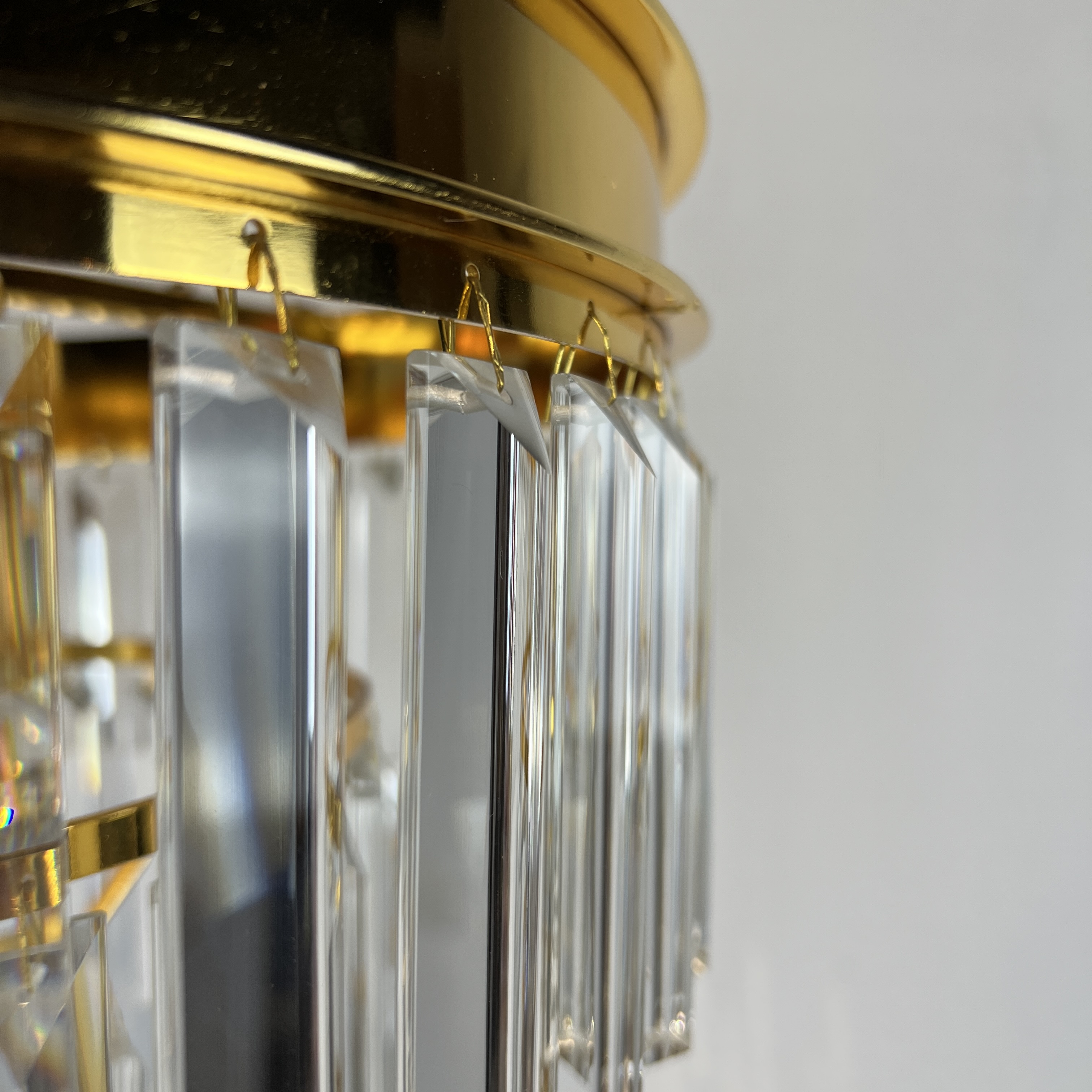 Торшер RH 1920S Odeon Clear Glass Floor Lamp GOLD 50*50*50 см, 4*E14*40W, ImperiumLoft 241415-22, Золотистый, Чёрный