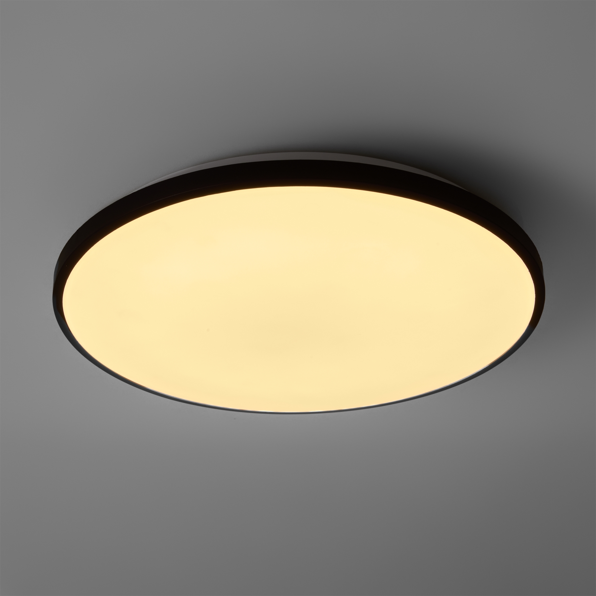 Светильник 30*30*5,5-5,5 см, *LED*24W, 3000-6500+RGBK, Freya Обель/Obelle FR6211CL-L24B, Черный