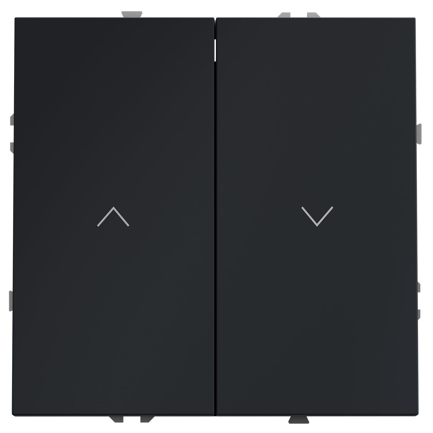 Выключатель встраиваемый для жалюзи 10А, графит Voltum S70 VLS020707, Пластик Soft touch