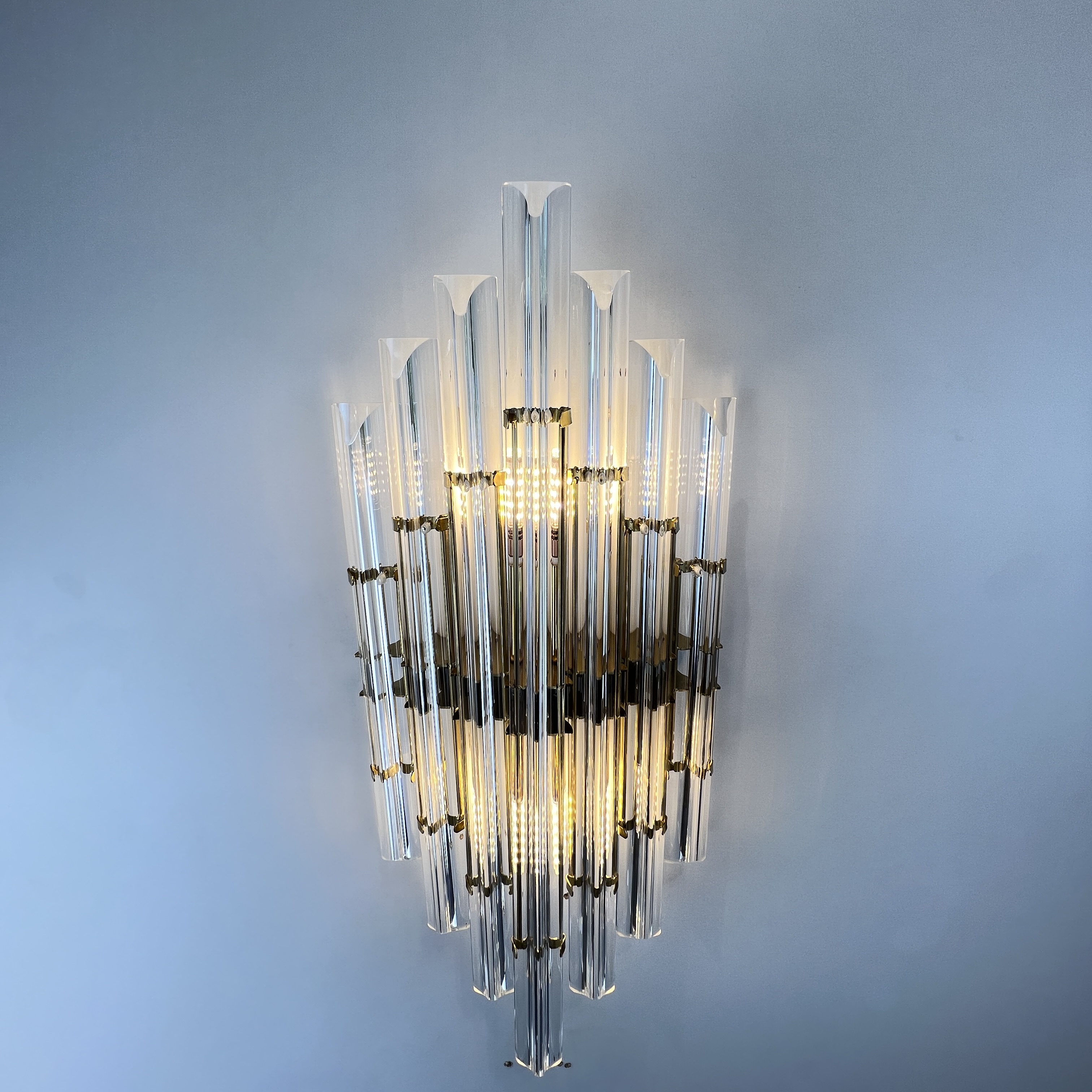 Бра Art Wall Luxury 2 9*22*50 см, 2*E14*40W, ImperiumLoft 44.721, Золотистый