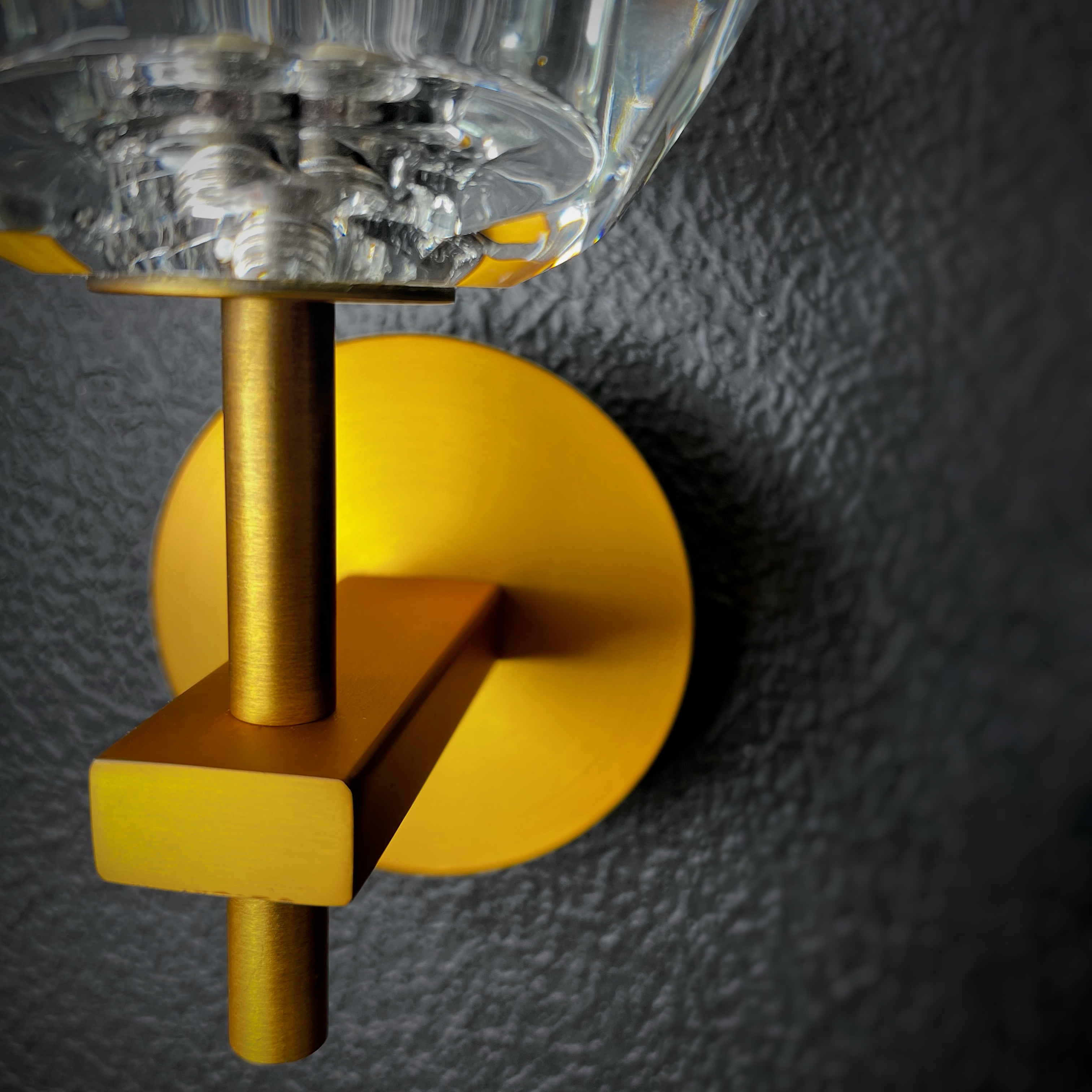 Бра Boule de Cristal Single Sconce Brass 22*11*22 см, 1*G9*40W, ImperiumLoft 44.234, Латунь