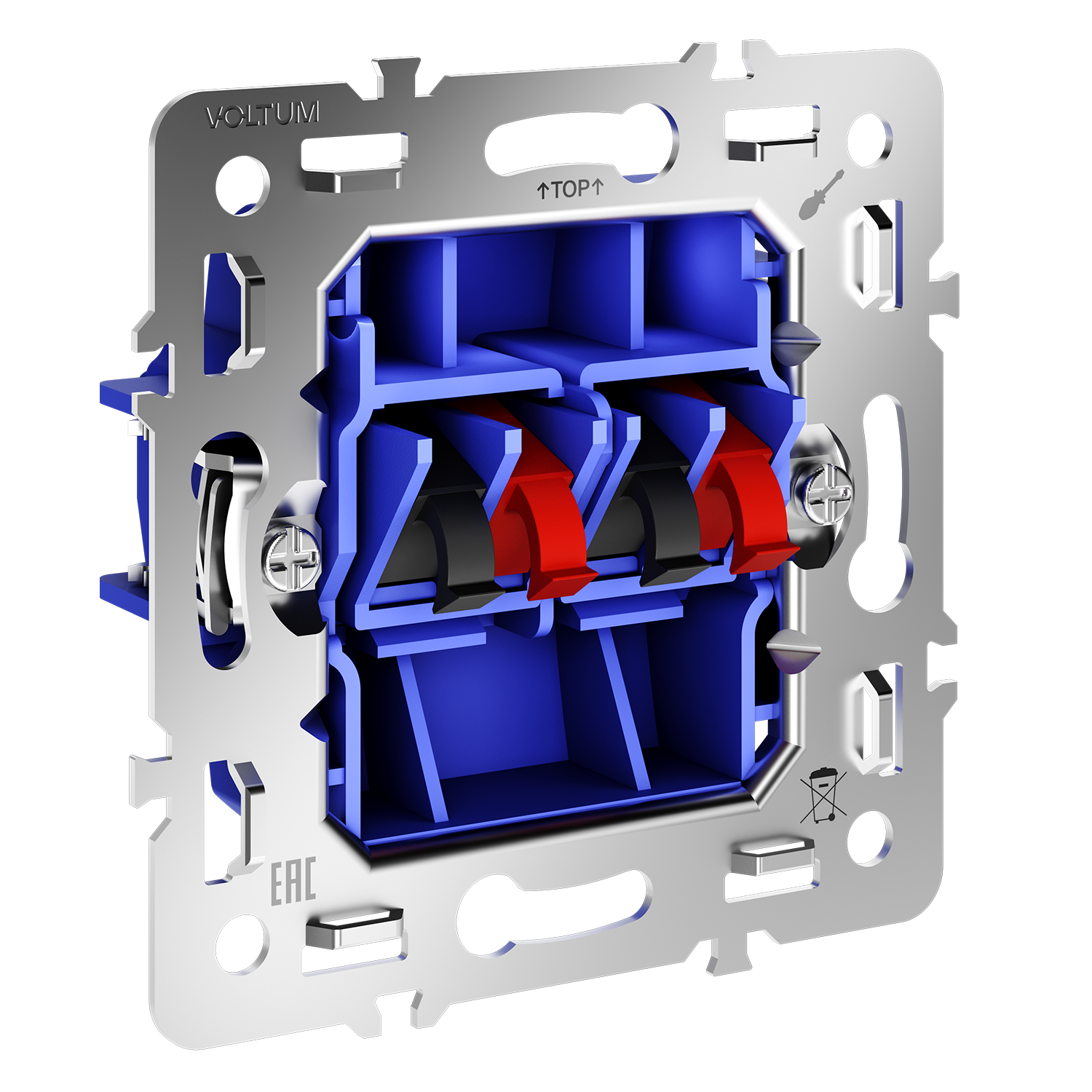 Механизм розетки акустической 4-местной, S70 Voltum VLS0603M