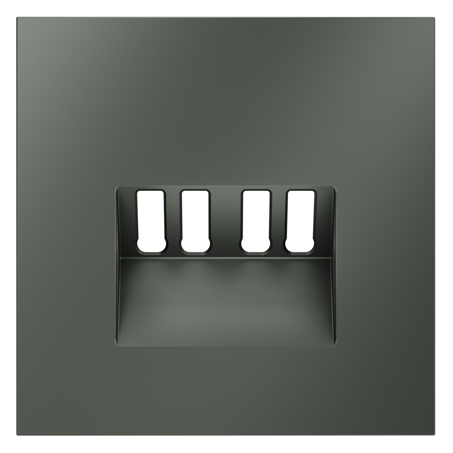 Накладка для розетки акустической 4-местной , титан Voltum S70 VLS001506, Пластик Soft touch