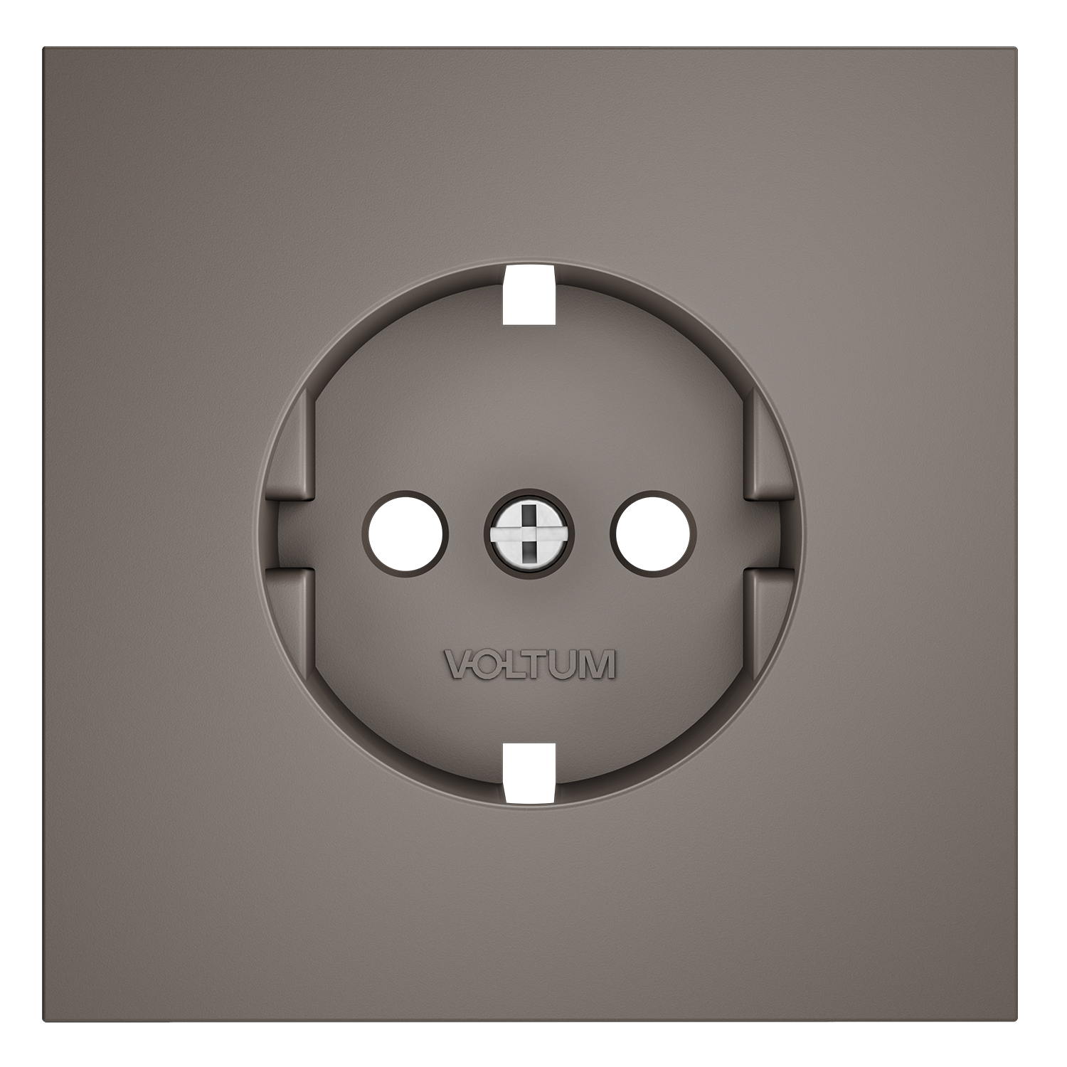 Накладка для розетки с заземлением, S70, капучино Voltum VLS000614