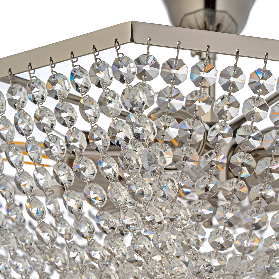 Люстра потолочная *40*21 см, 6*E27*60W, Arti Lampadari Loreto Loreto E 1.5.40.602 N, Никель