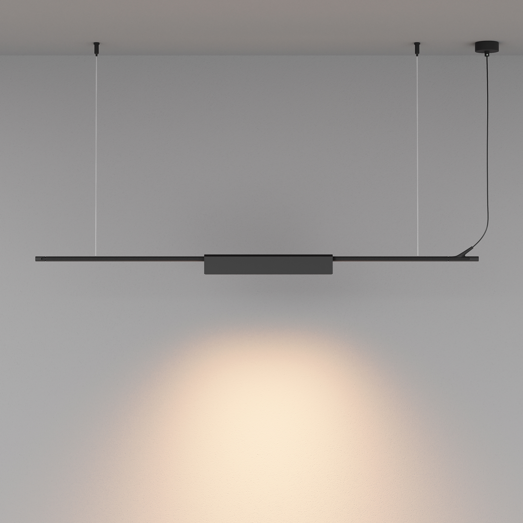 Трековый светильник 32,1*3,35*-5,05 см, *LED*12W, 3000K, Maytoni Technical Points TR237-1-12W3K-B, Черный