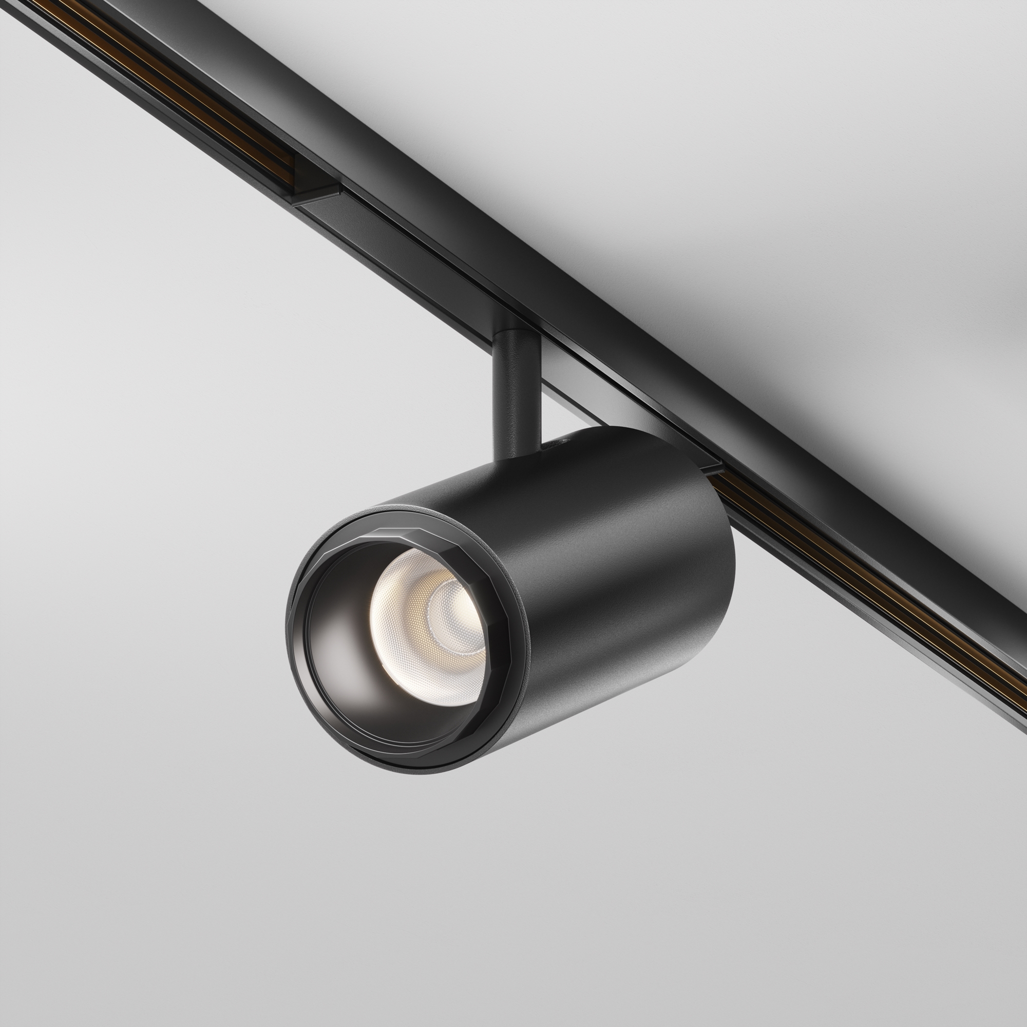 Трековый светильник Focus Zoom Exility X 4000K 12Вт 10-45° 16*1*-13 см, *LED*12W, 650K, Maytoni Technical  TR244-12W4K-B, Черный
