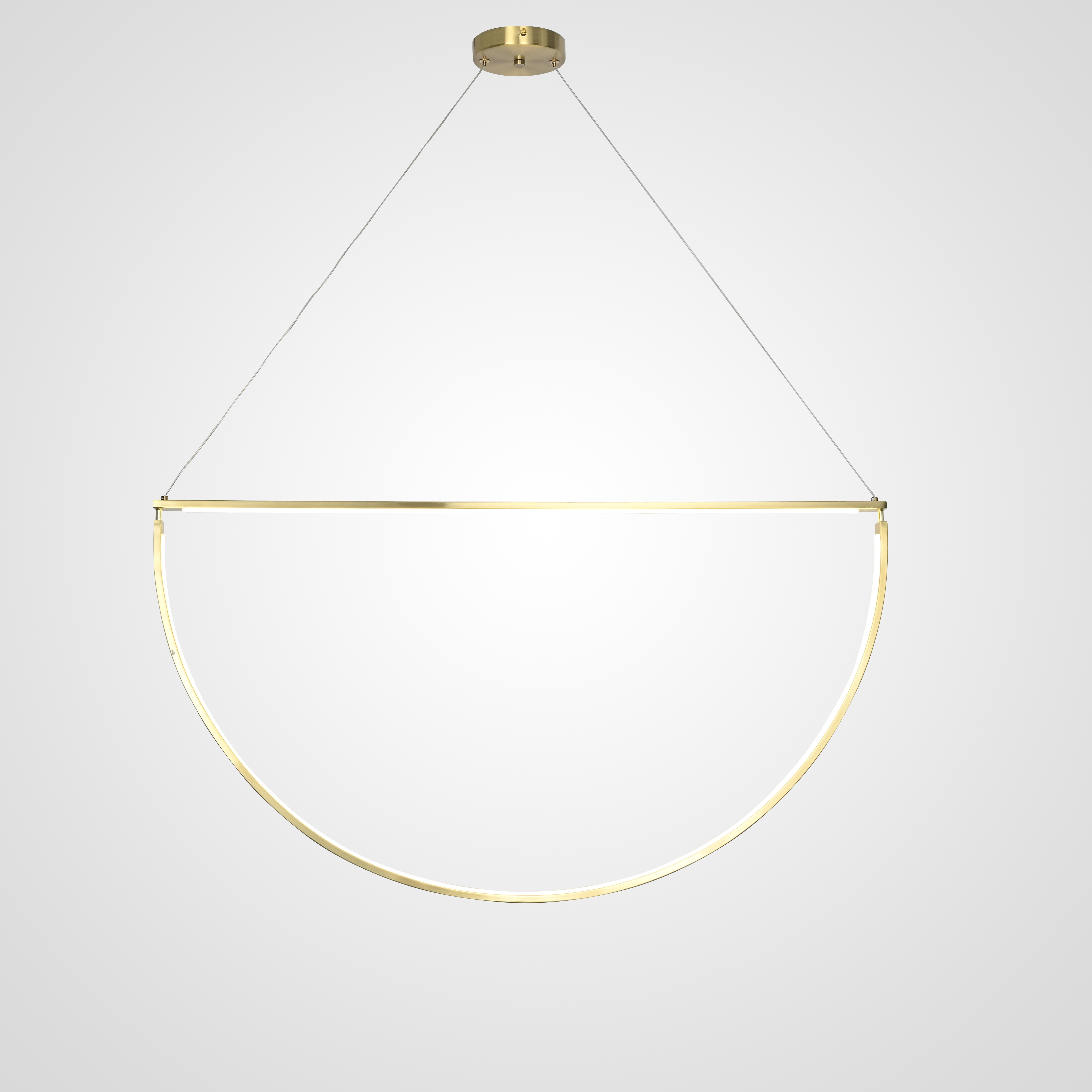 Подвесной светильник SOLANA LIGHT 1 91*91*51 см, 1*LED*46W, 3000, 4000, 5000K, ImperiumLoft solana-light01, Золотистый