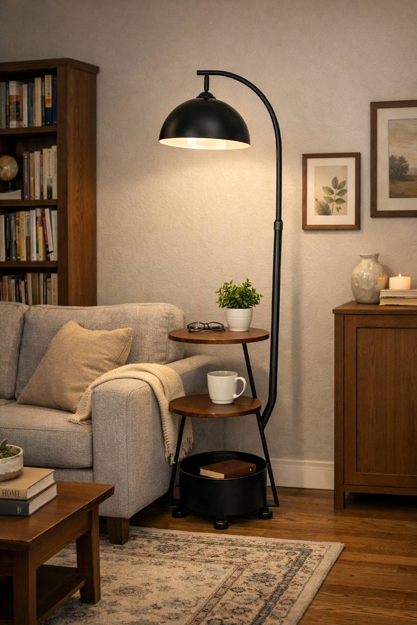 Торшер **-160 см, 1*Е27*60W, Modemodern  MD.8808.01FL, Чёрный