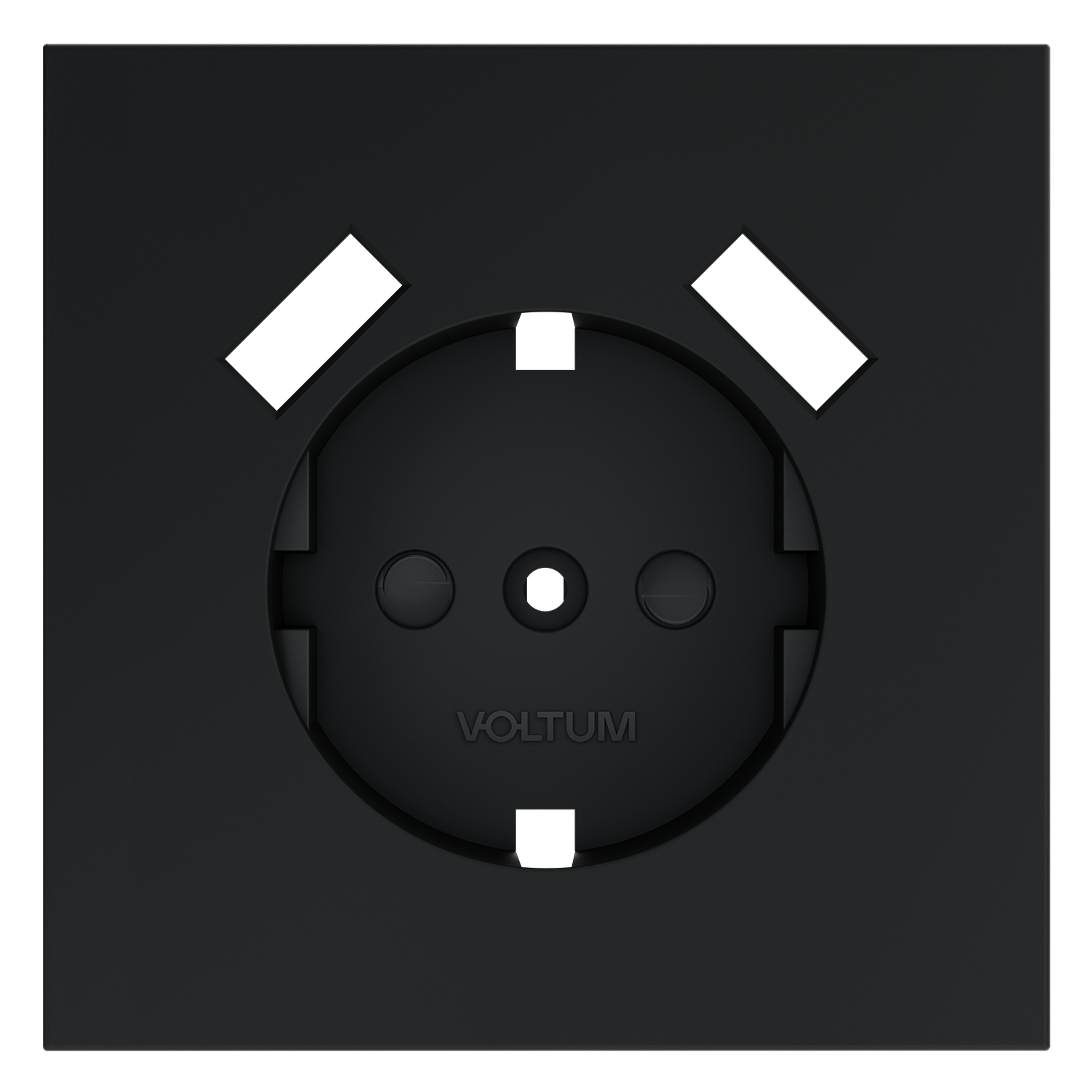 Накладка для розетки с заземлением и защитными шторками, с USB A+A, графит Voltum S70 VLS000907, Пластик Soft touch