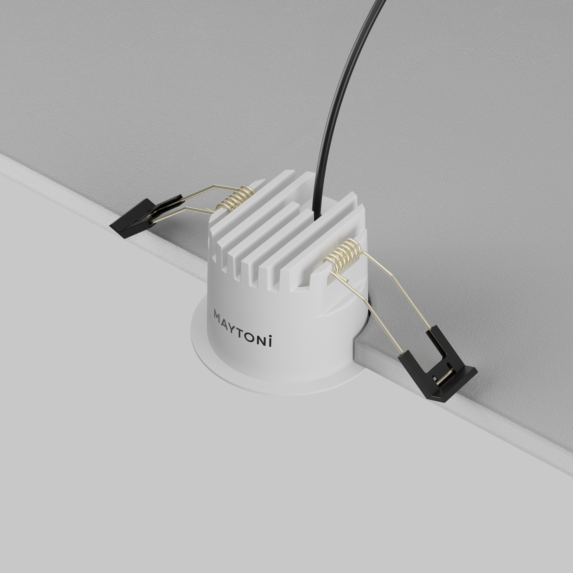 Встраиваемый светильник *6,5*-4,9 см, *LED*10W, 4000K, Maytoni Technical Dip T DL128-10W4K-W, Белый