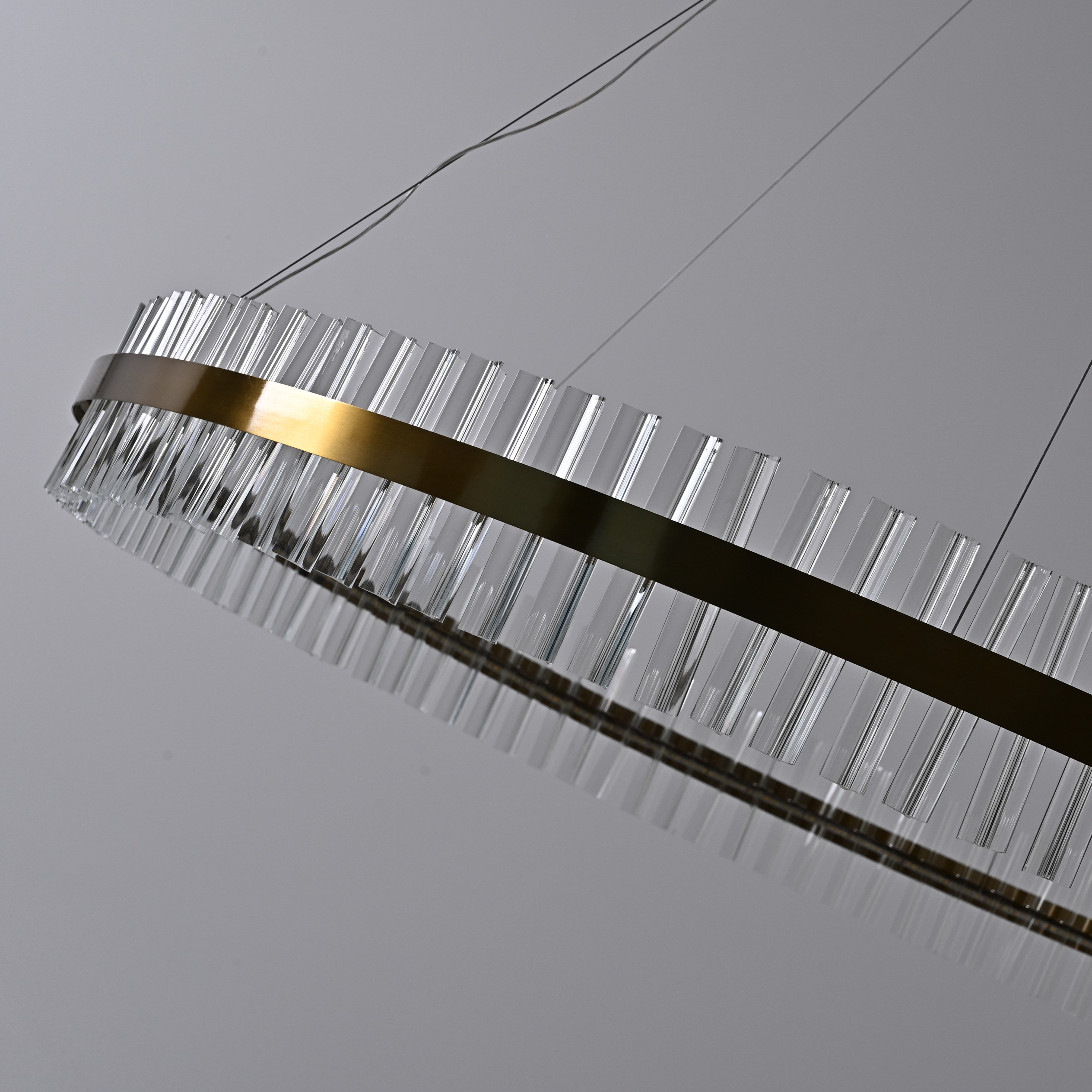 Подвесная люстра Saturno Not Baroncelli Suspension D150 150*150*150 см, 1*LED*50W, ImperiumLoft 40.1643-0, Золотистый