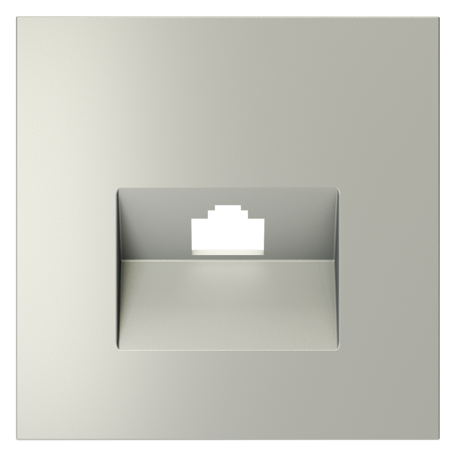 Накладка для розетки компьютерной RJ45 кат.6, сталь Voltum S70 VLS001305, Пластик Soft touch